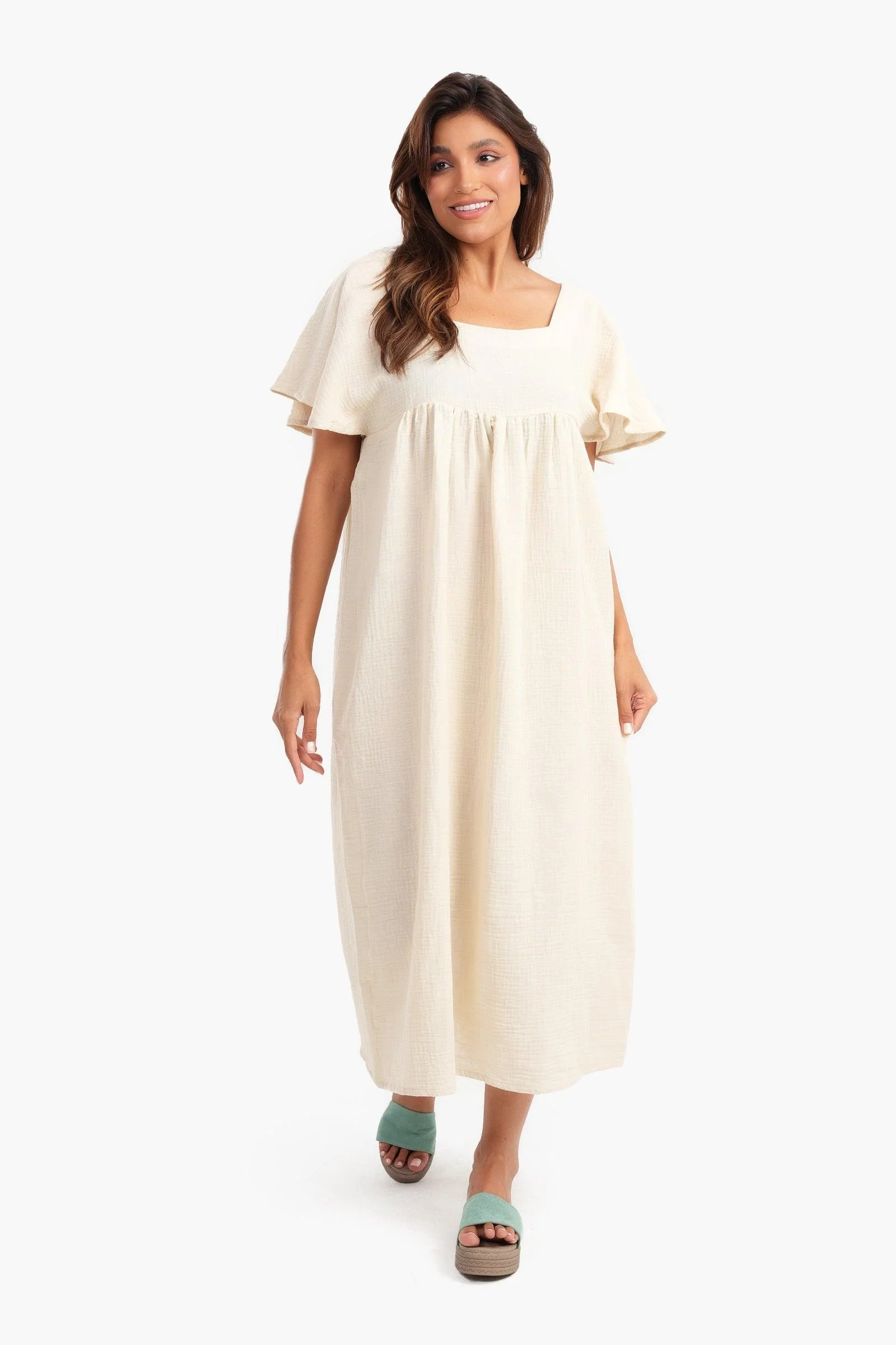 Viscose Square Neck Nightgown