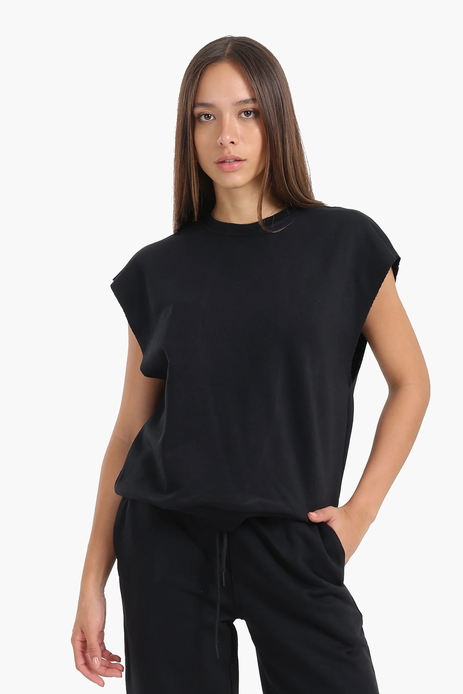 Open-Back Lounge Sweatshirt