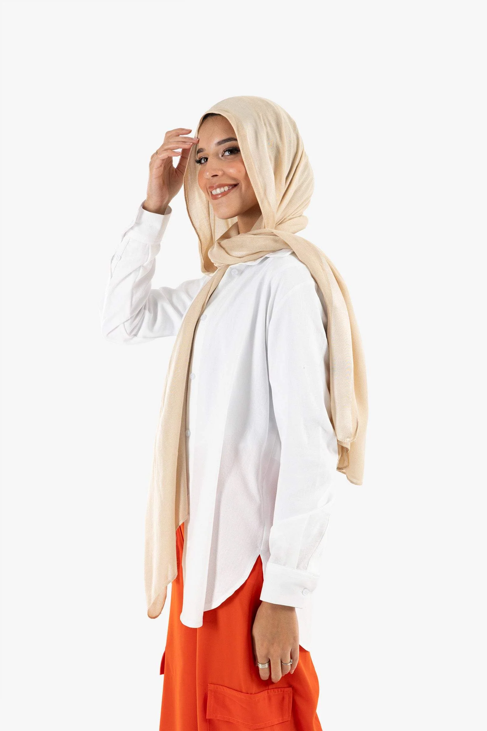 Off White Asymmetrical Shirt