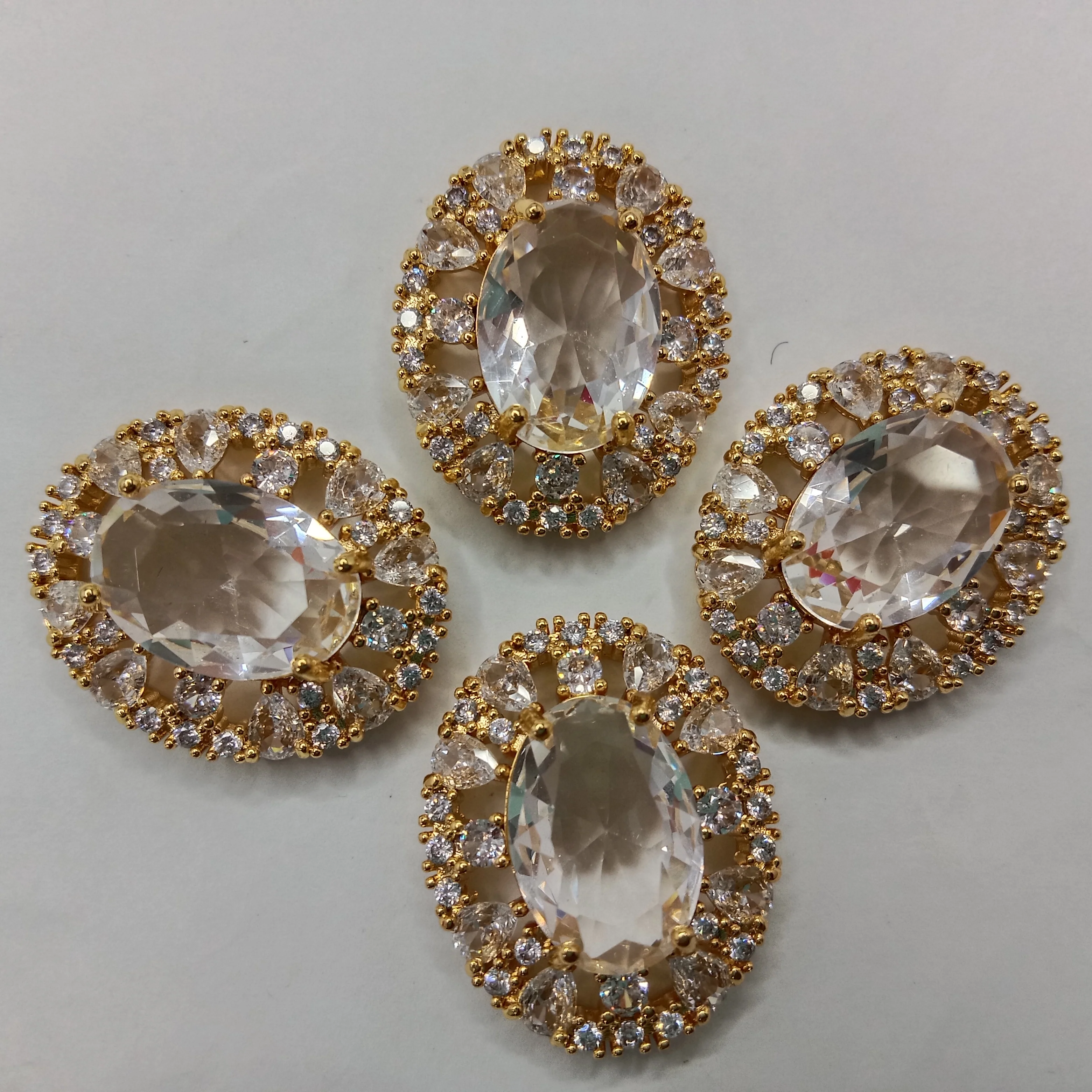 White (4pcs) high quality AD connectors  26mm(1 inches)