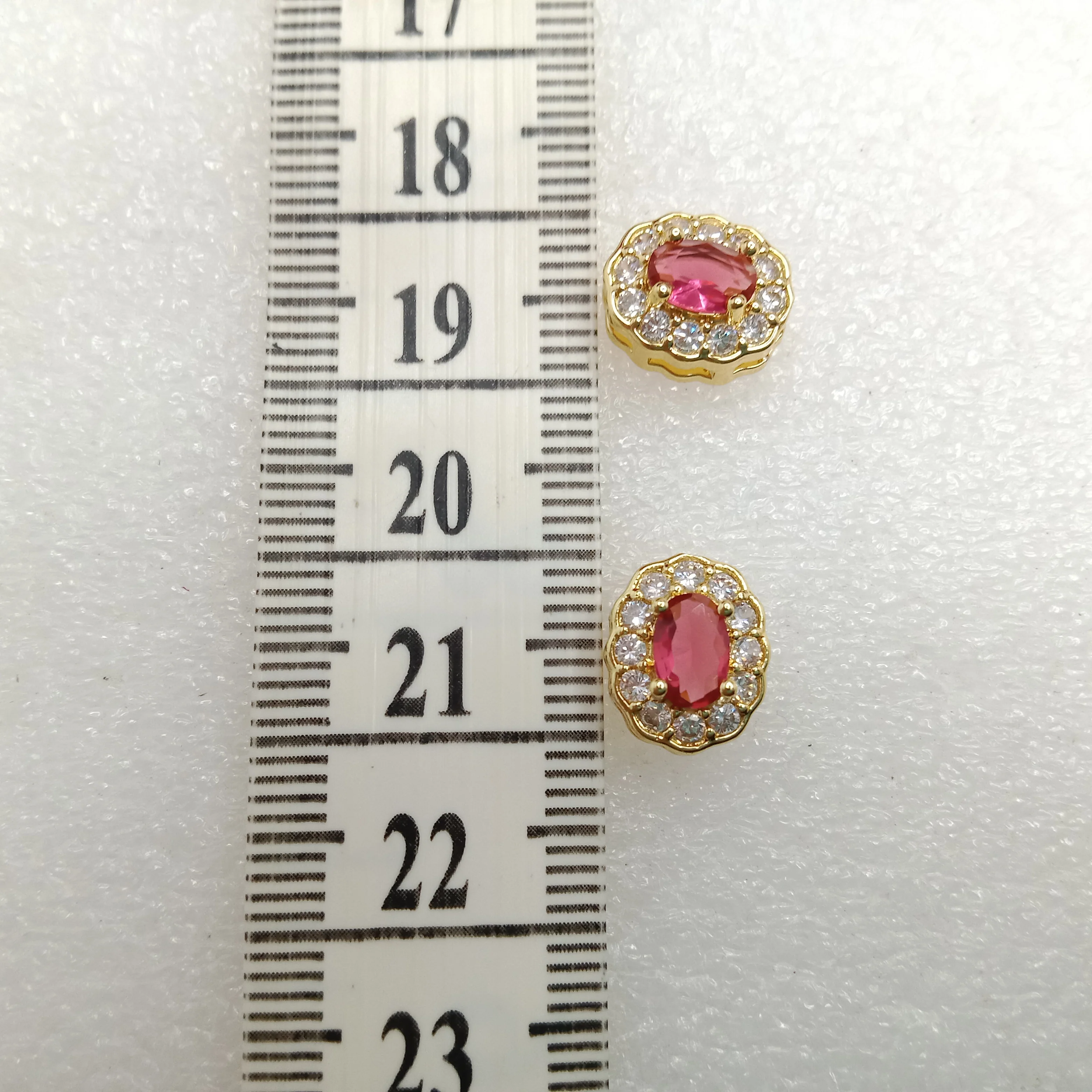 Ruby(10pcs)high quality AD connectors(12mm)(2cm)