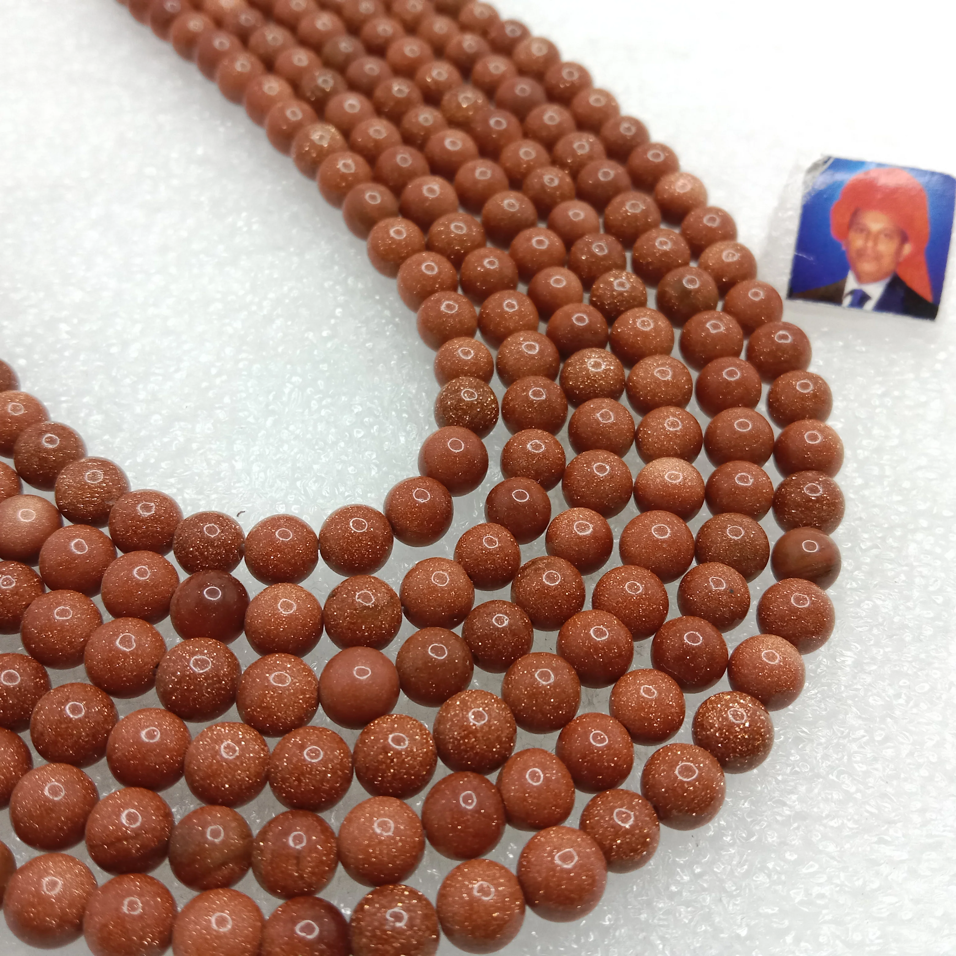 Sang stone 4mm plan agate beads 1 string