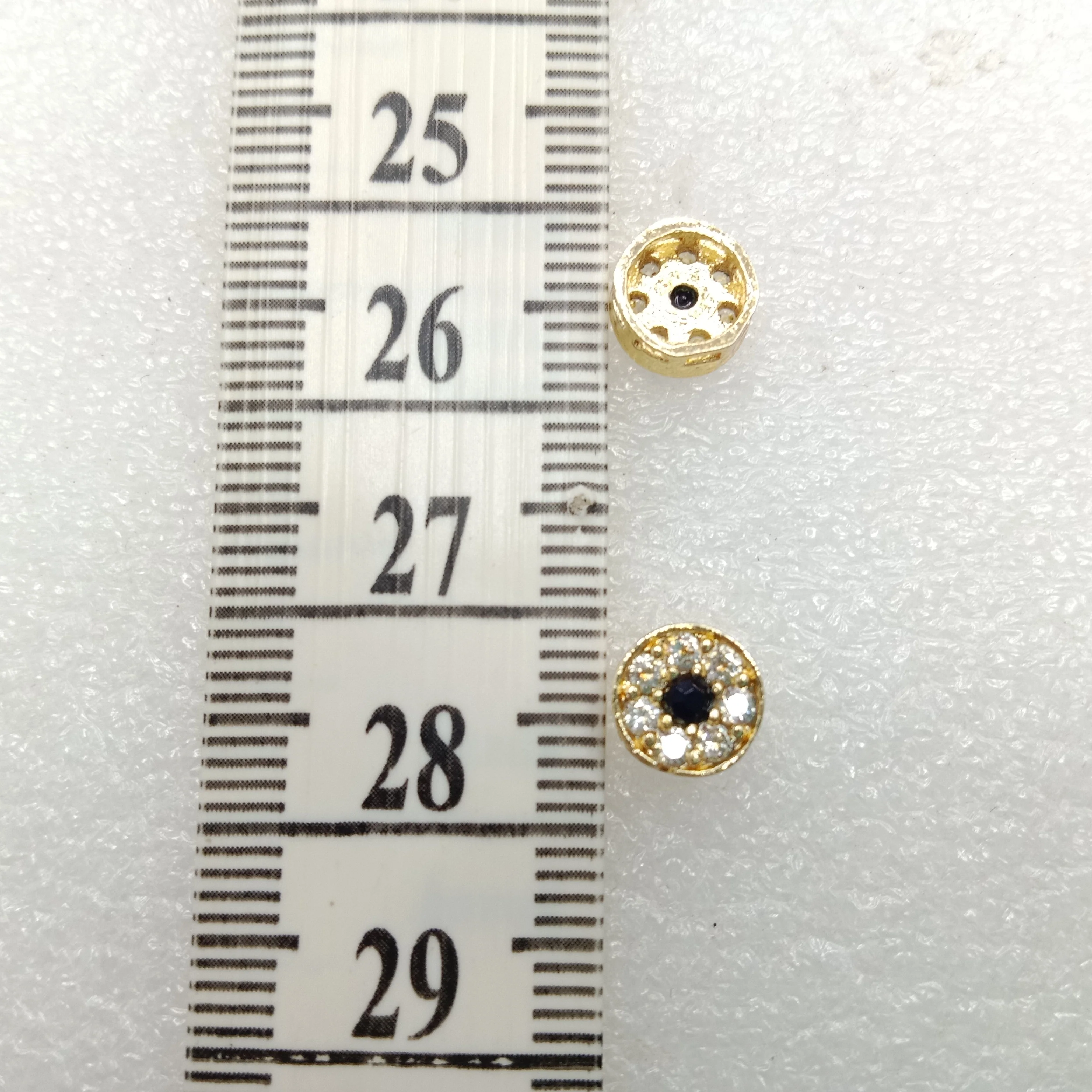 Black round shape(10pcs) high quality AD connectors (8mm)(2cm)