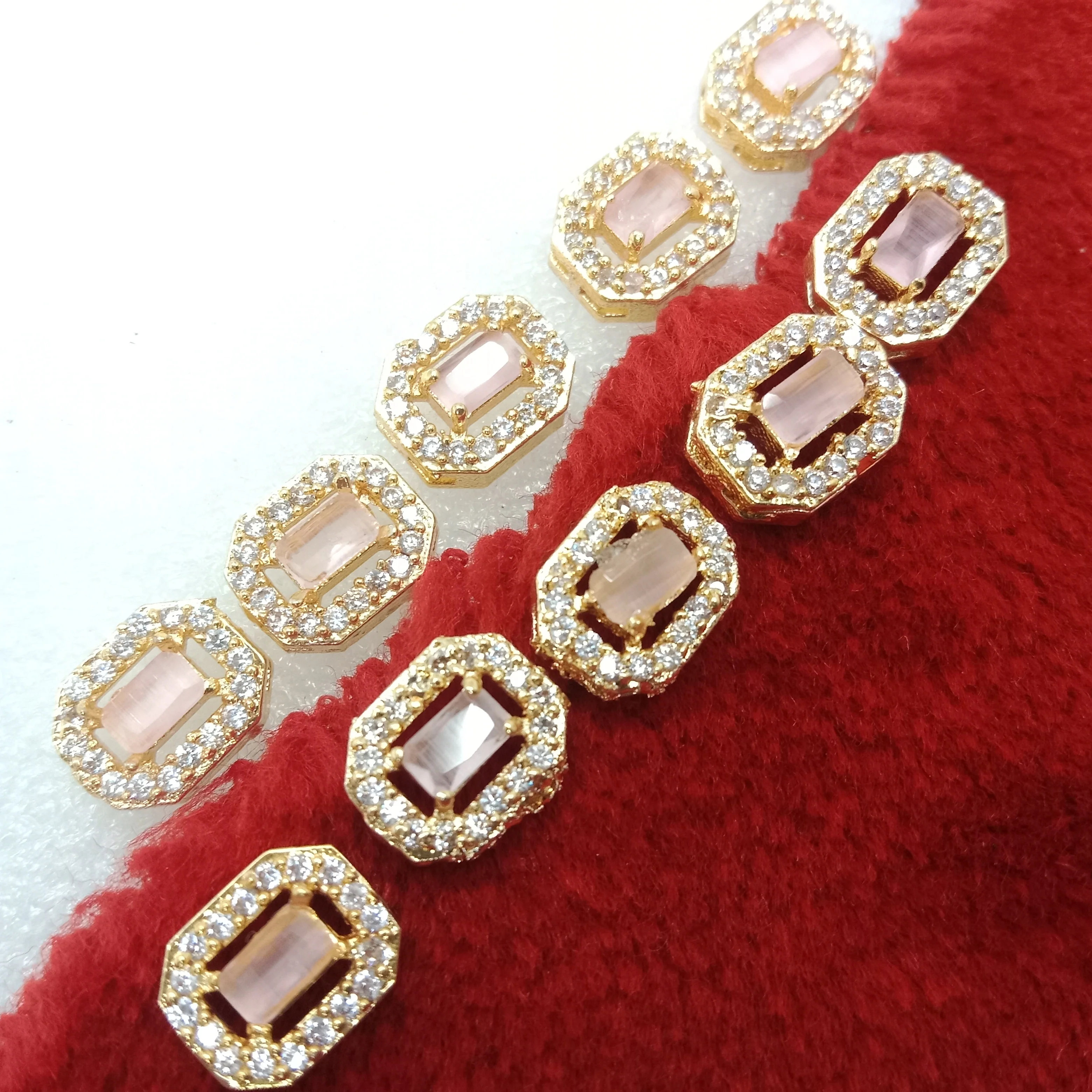 Light pink (10pcs) high quality AD connectors 12mm(2cm )