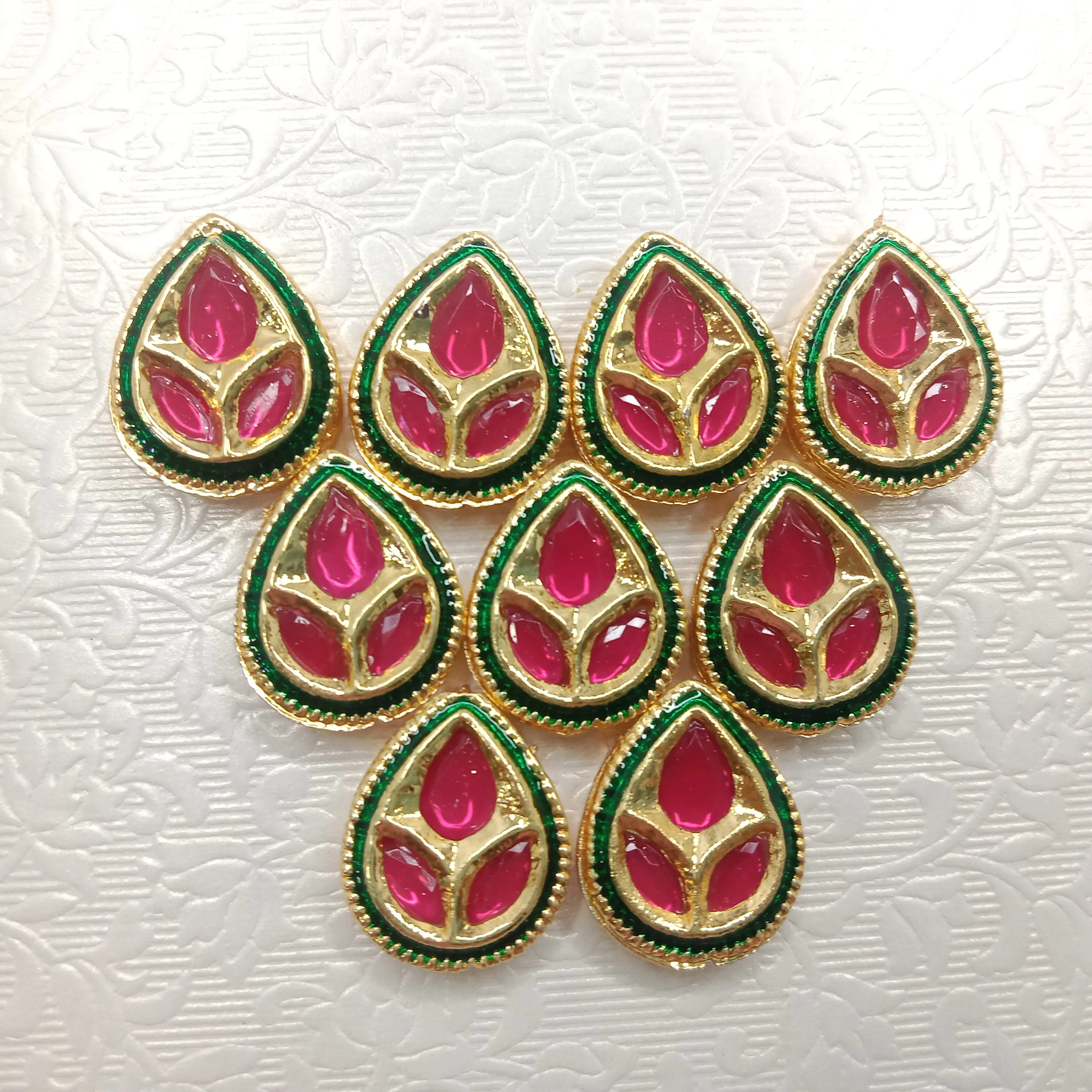 Meenakari kundan connectors 20pcs