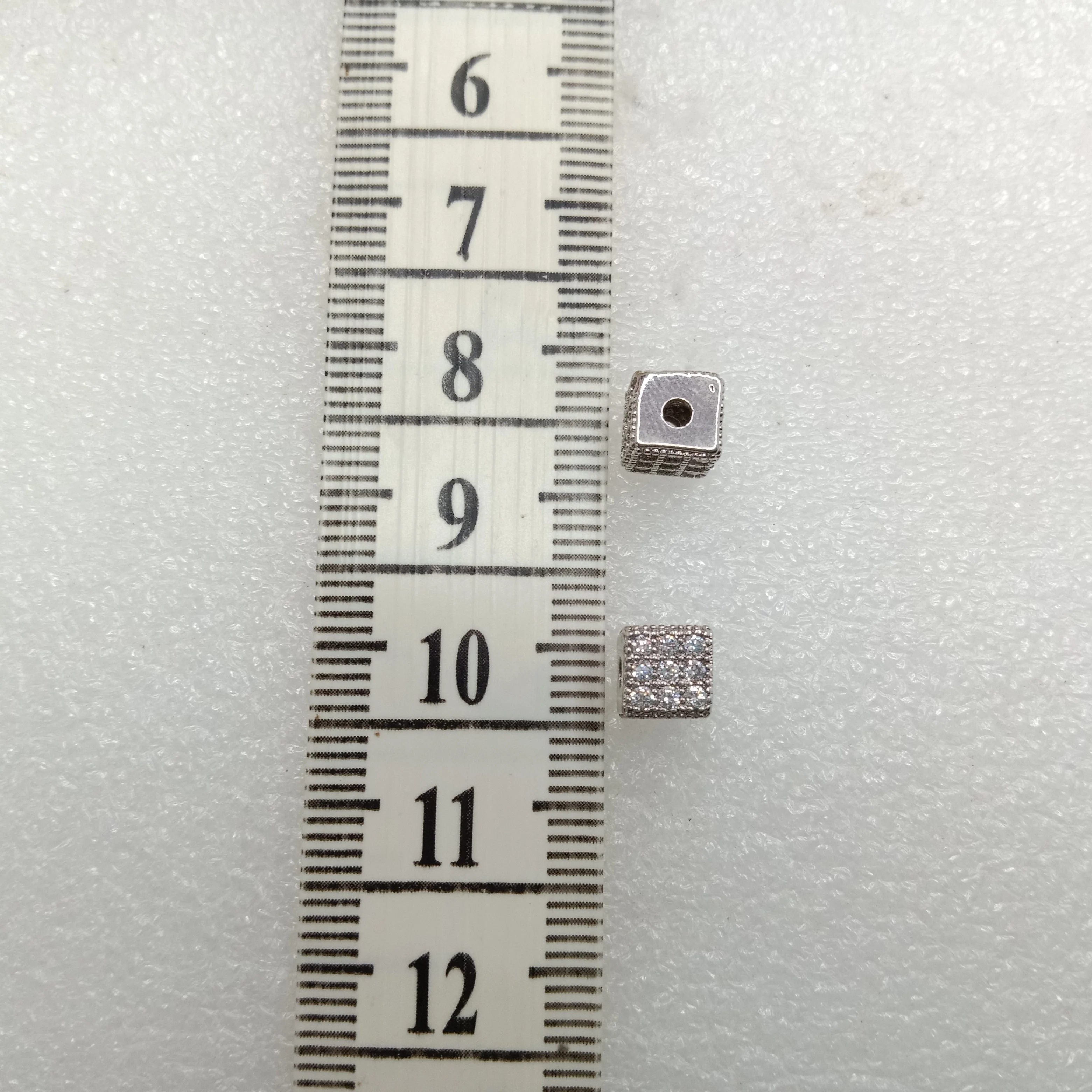 Sliver square shap(2pcs)high quality AD connectors(7mm)