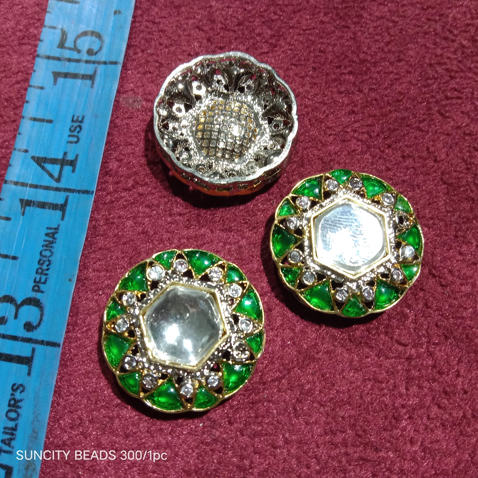 Dark green round shape (1pcs)high quality AD connectors(5cm)