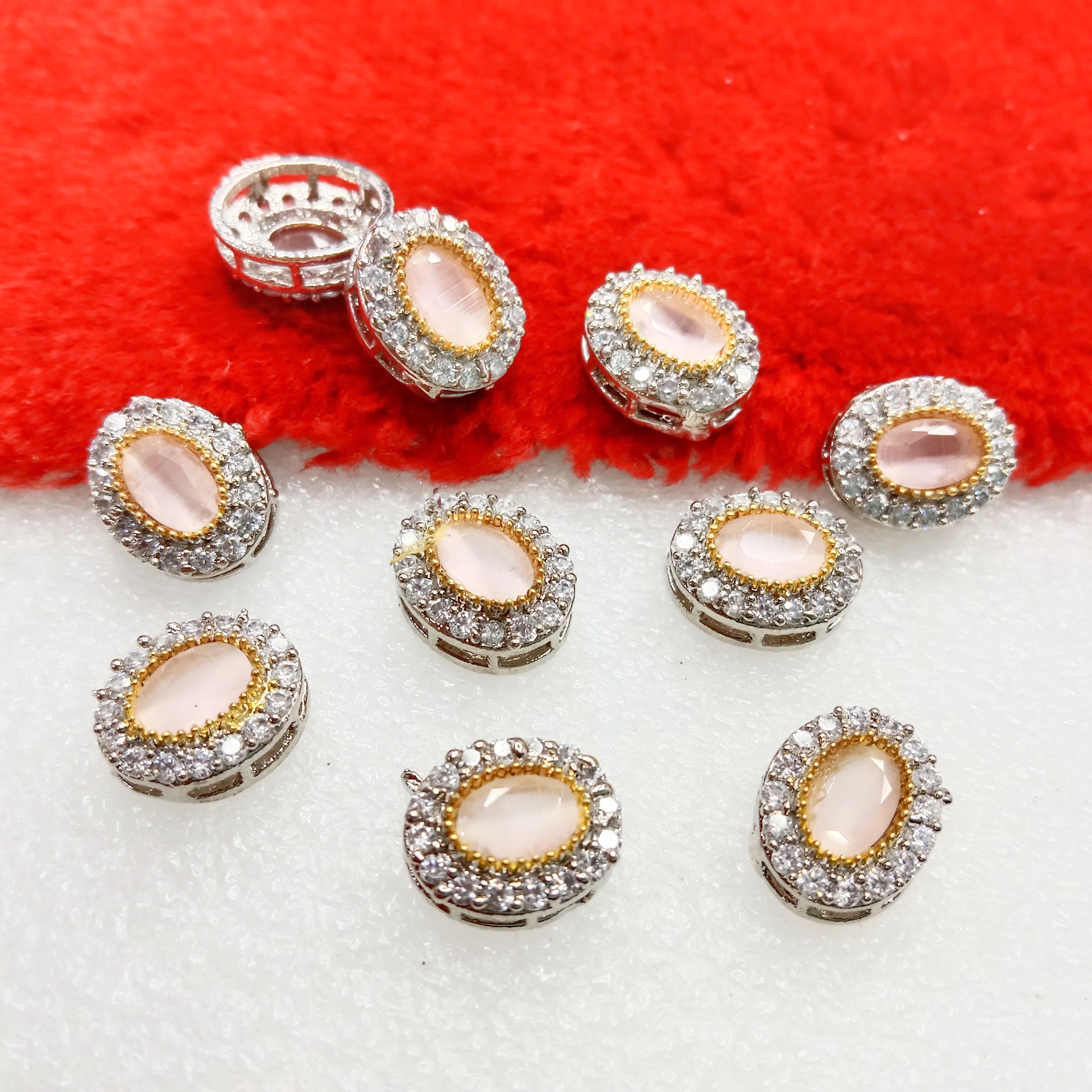 Light pink (10pcs) high quality AD connectors (14mm)(2cm)