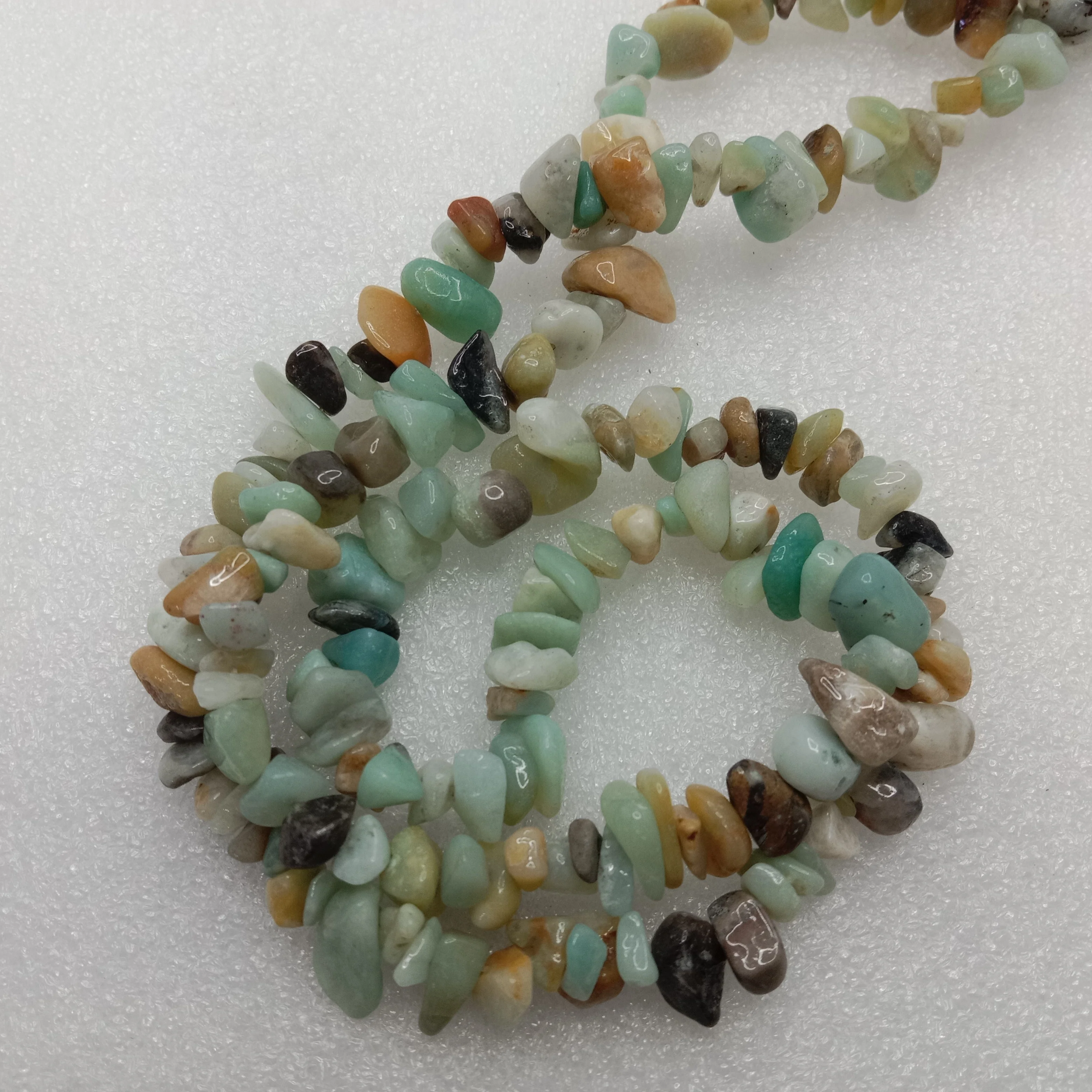 Amazonit Uncut stone beads 1 string