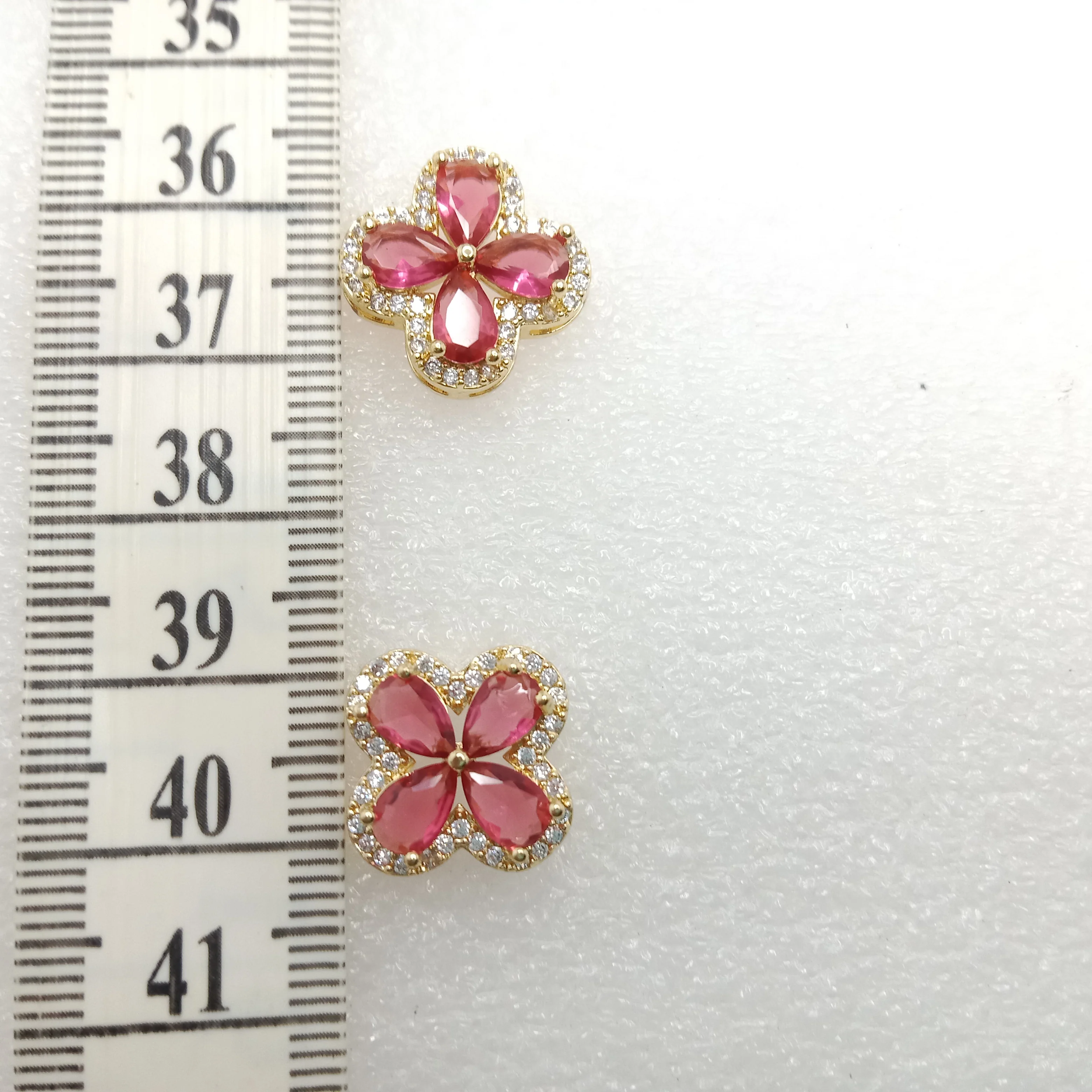 Ruby (6pcs) high quality AD connectors 13mm(2cm )