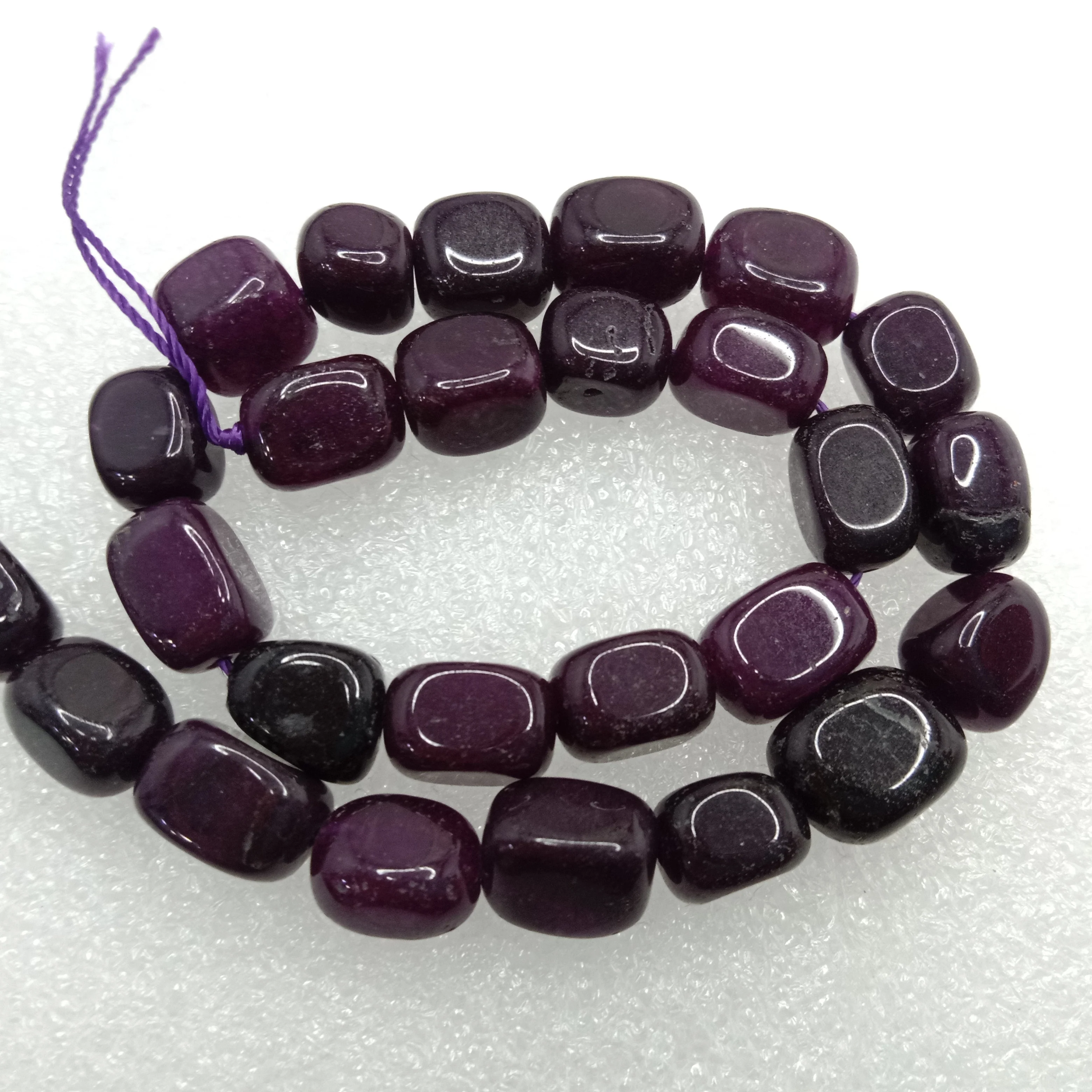 Dark Purple emeytist High quality tumble stone beads 1 string