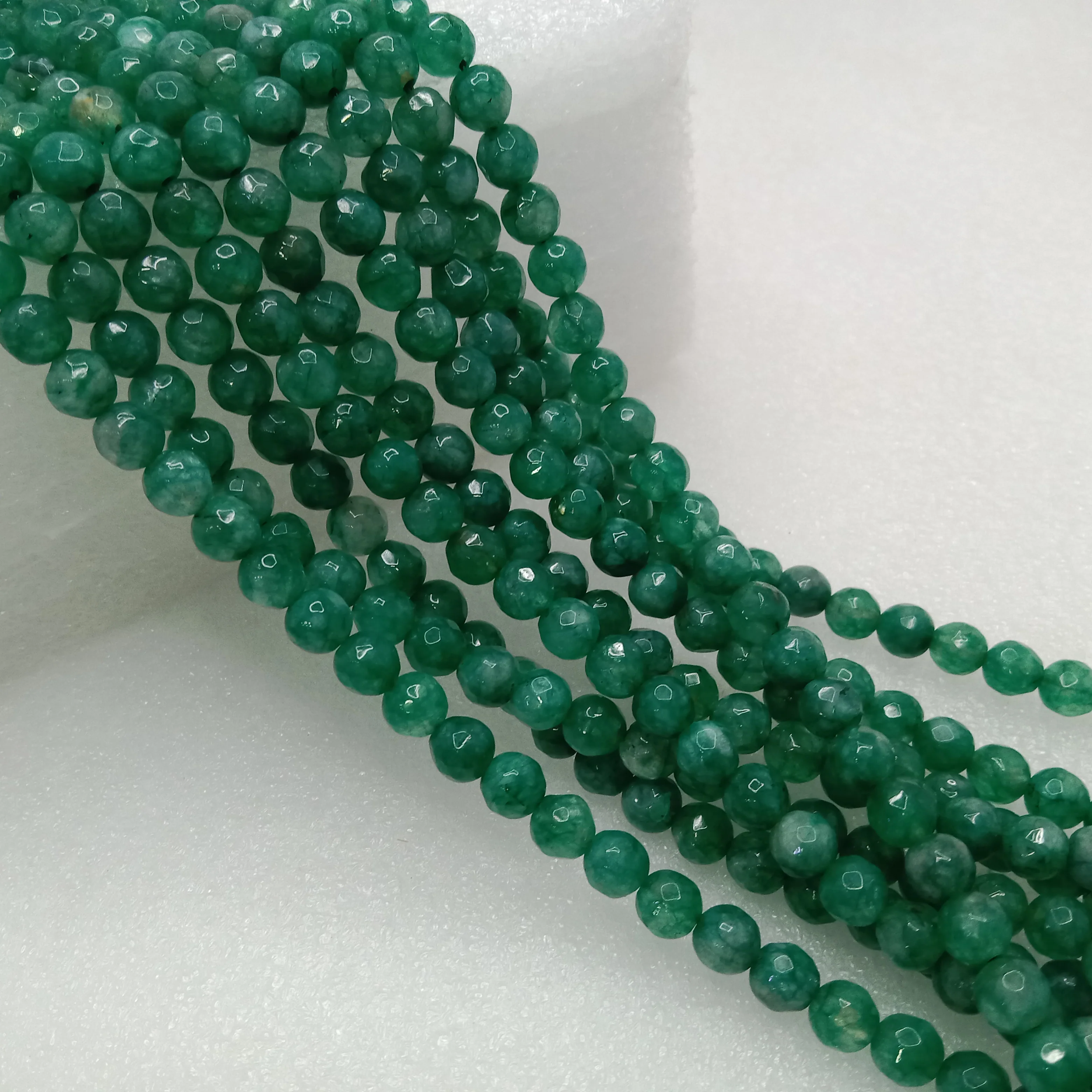 Green High Quality agate Round Beads 6mm 1 string(60pcs
