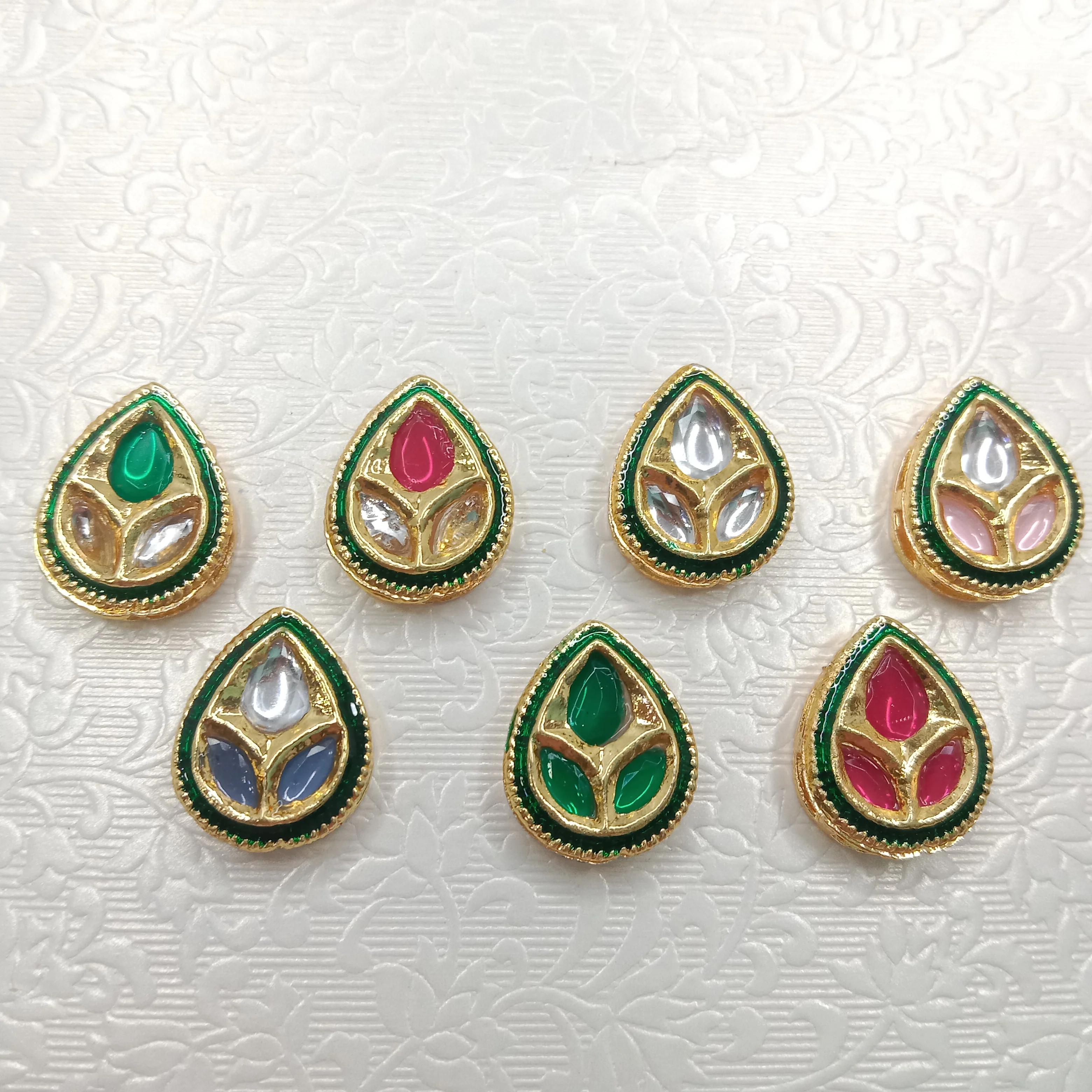 Meenakari kundan connectors 20pcs