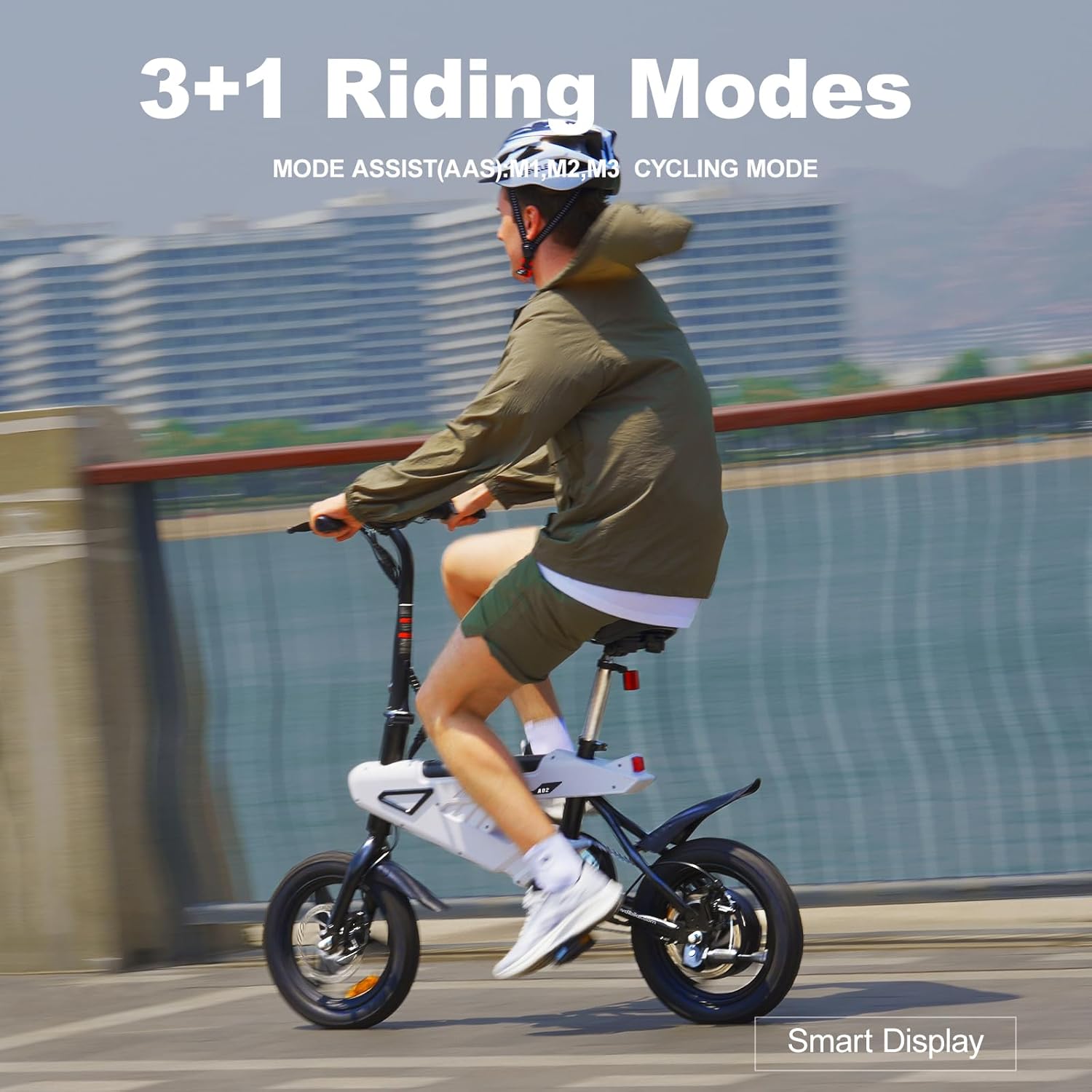 Bicicleta eléctrica plegable de 14