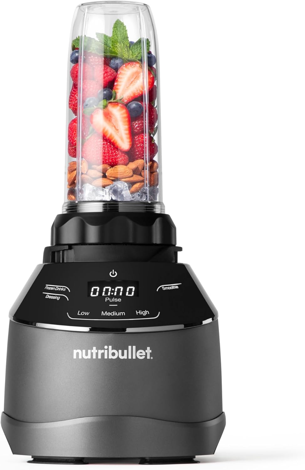 nutribullet triple Prep System, batidora eléctrica, batidora de vaso profesional multifunción, 1500 vatios de potencia, 3 electrodomésticos, negro, NBF580B