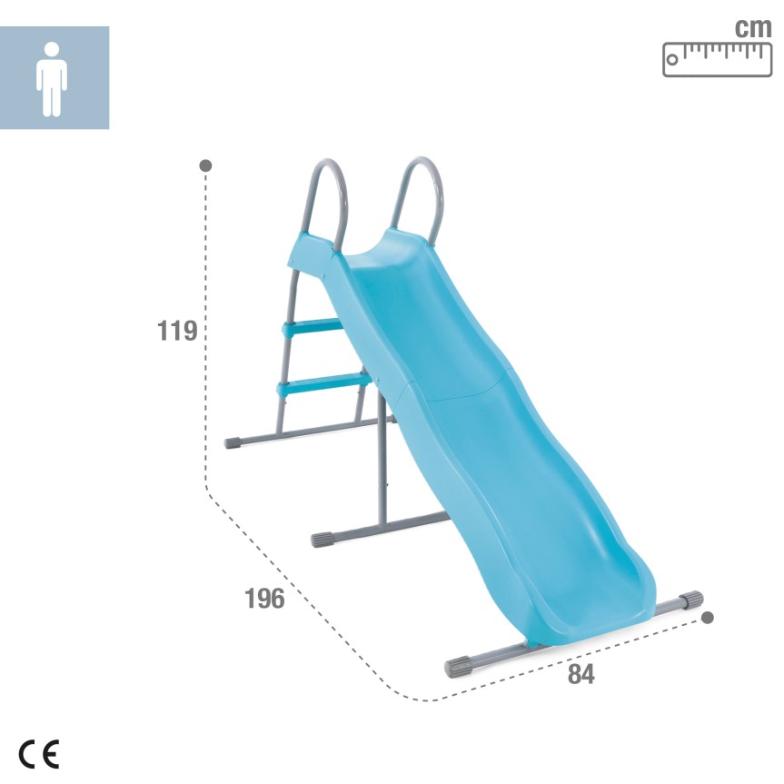 Tobogán infantil con 2 escalones