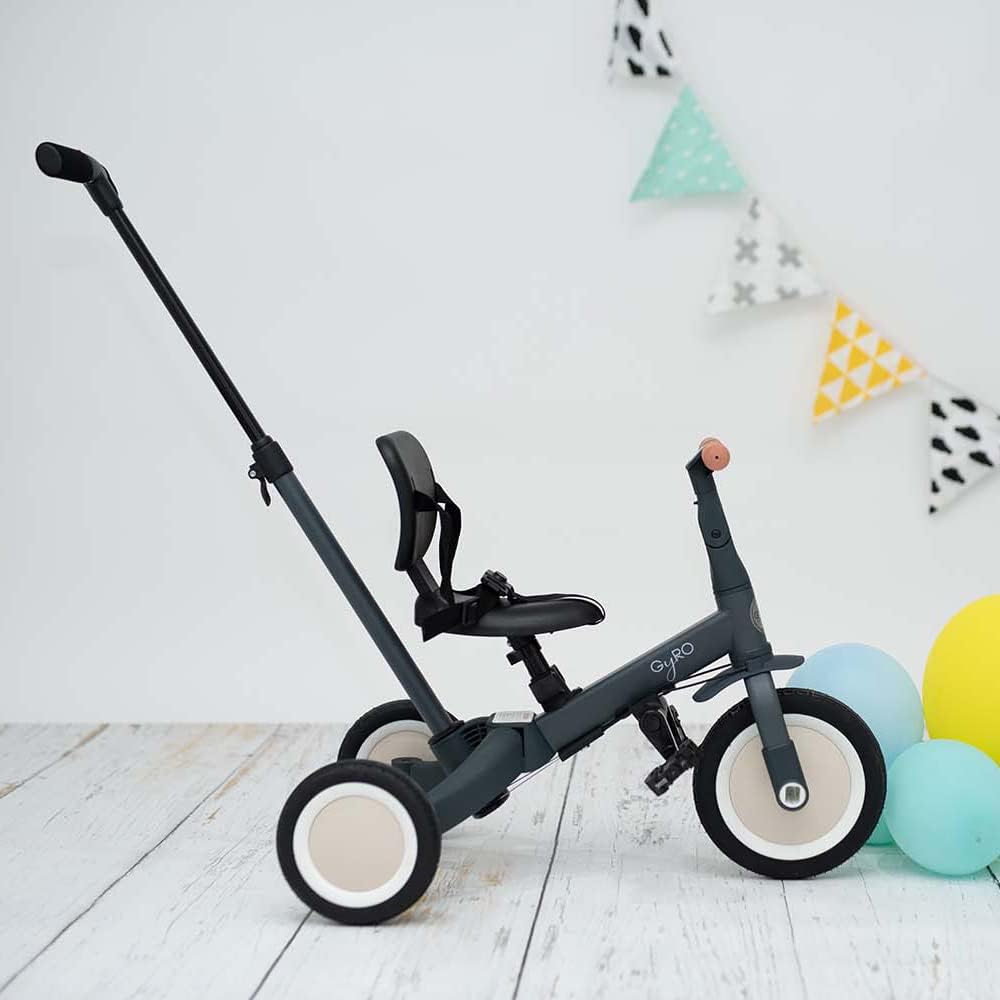 Olmitos - Triciclo Evolutivo de Bebé 5 en 1 GYRO + - Bicicleta Niños Desde 1 Año hasta 5 años - De Triciclo a Bicicleta con o sin Pedales – Adaptable y transformable (Gyro +, Verde)