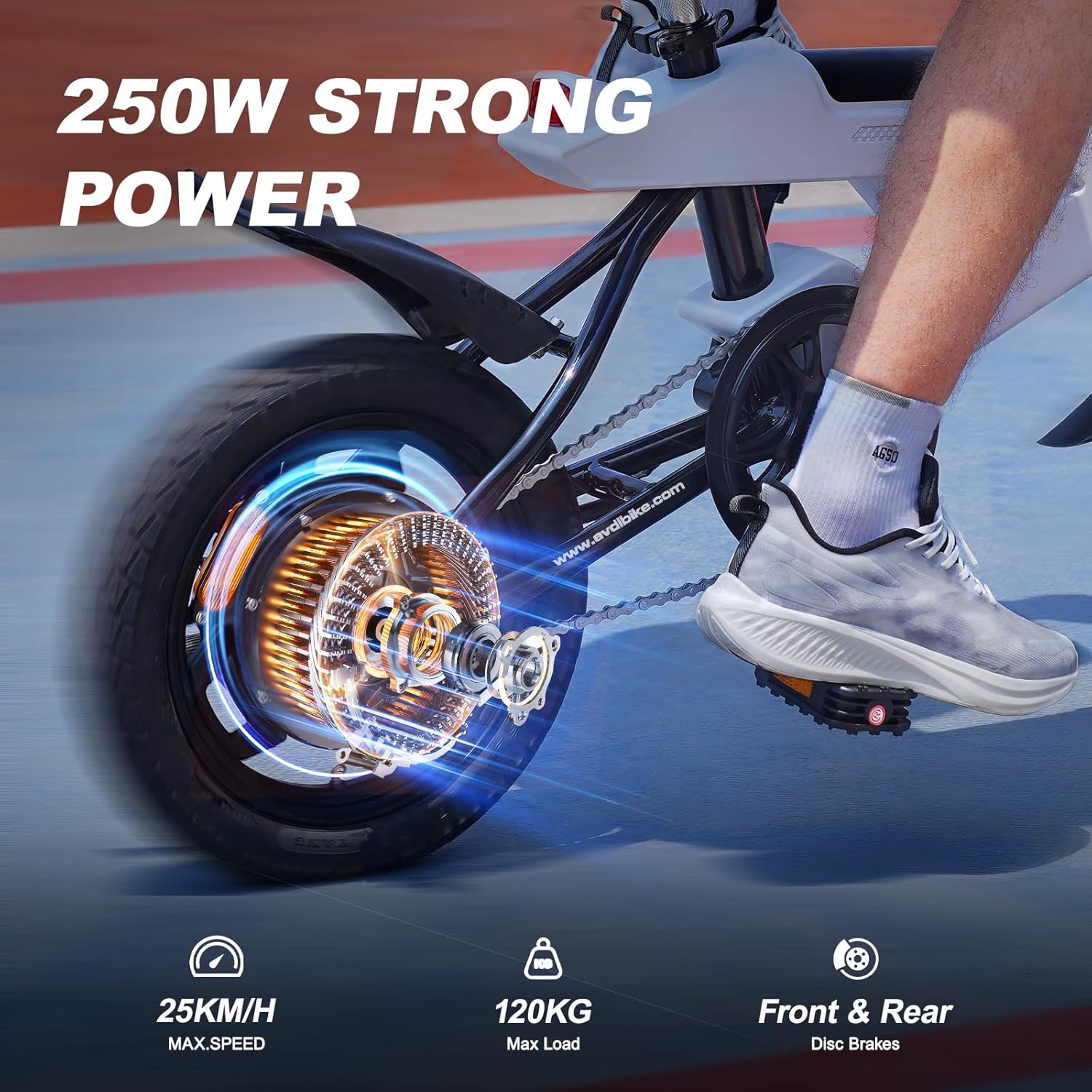 Bicicleta eléctrica plegable de 14