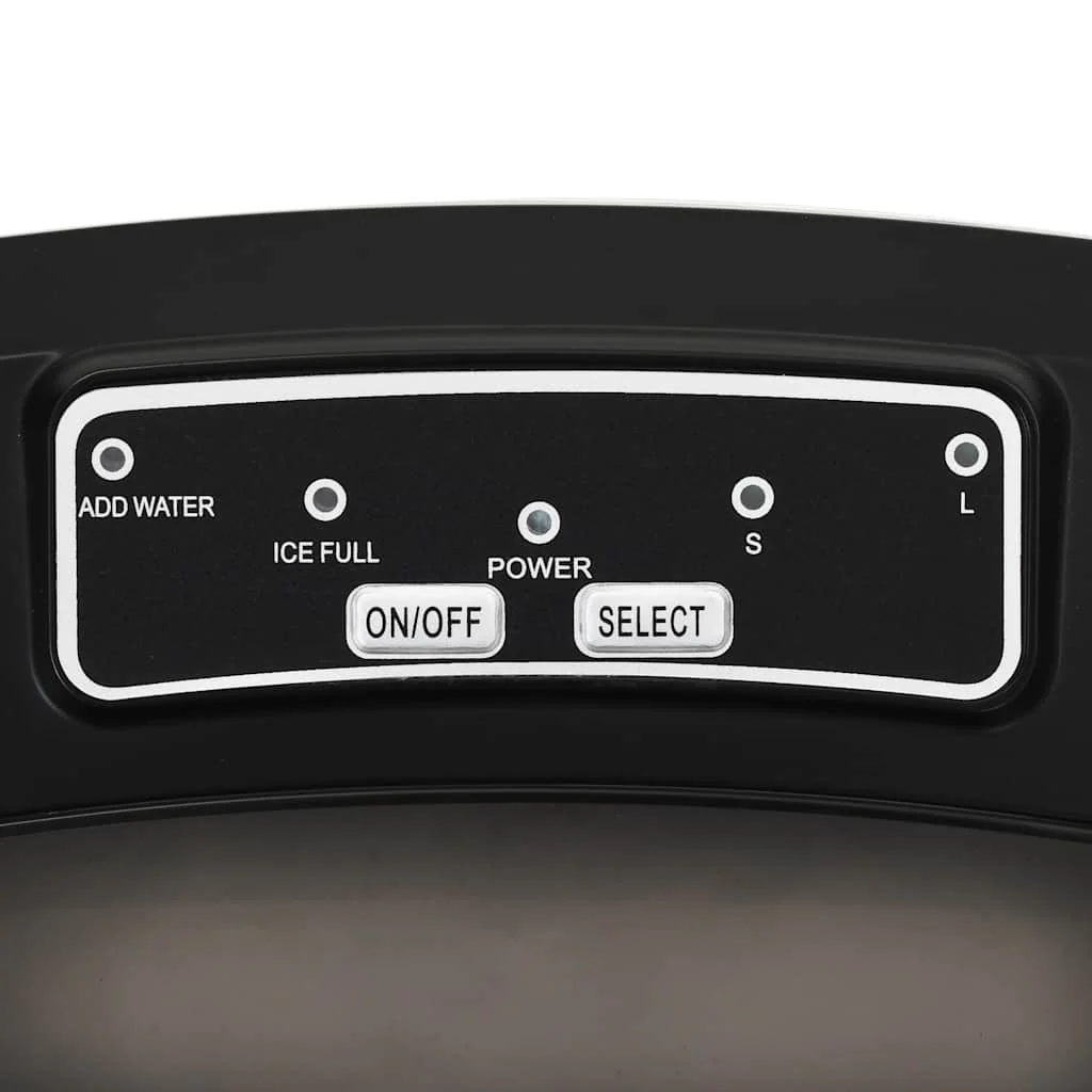 Máquina para hacer cubitos de hielo 2,4 l 15 kg / 24 h negro v6397