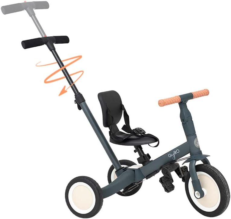 Olmitos - Triciclo Evolutivo de Bebé 5 en 1 GYRO + - Bicicleta Niños Desde 1 Año hasta 5 años - De Triciclo a Bicicleta con o sin Pedales – Adaptable y transformable (Gyro +, Verde)