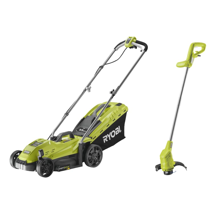 Pack cortacésped eléctrico RLM3313A + cortabordes RLT2925 RYOBI