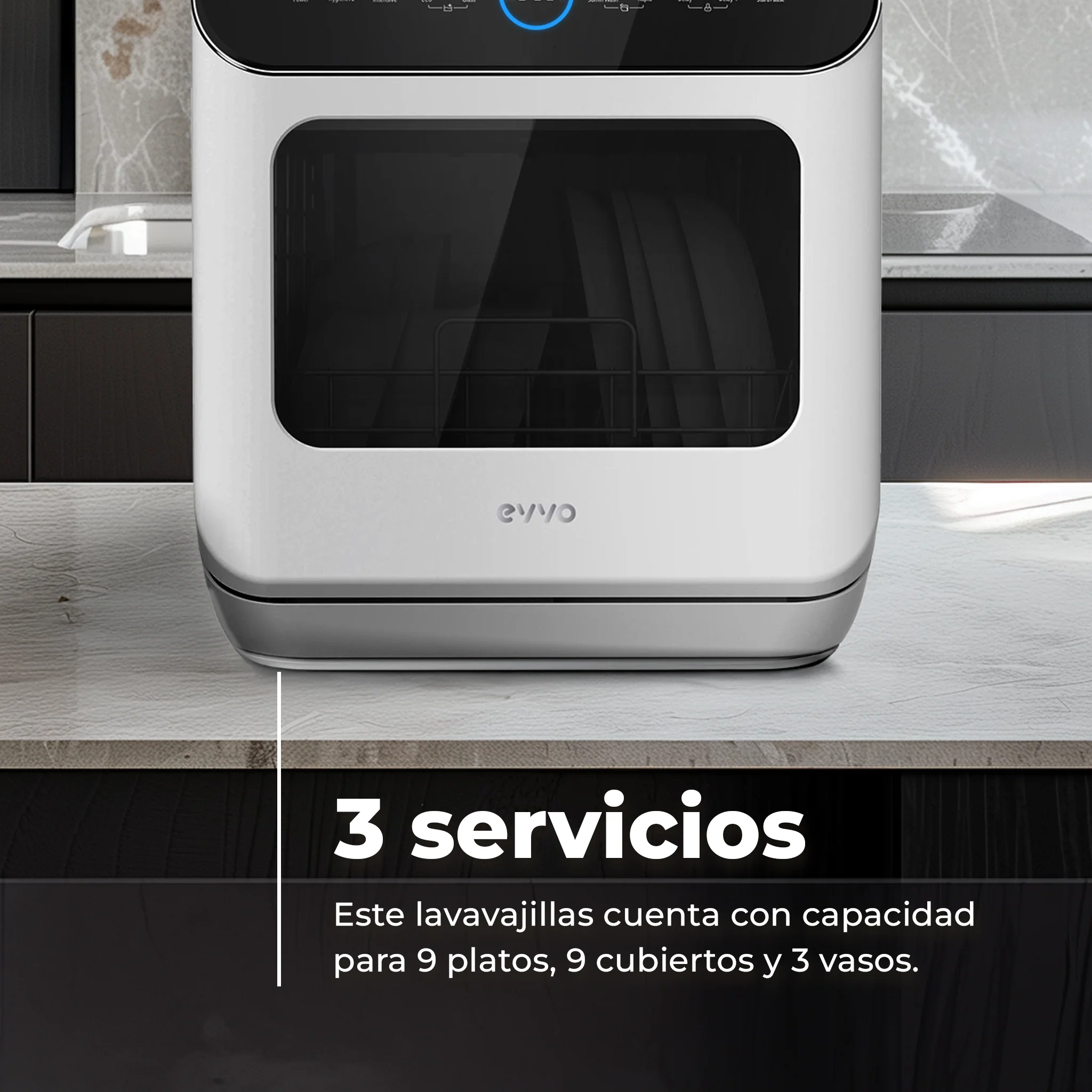 Lavavajillas EVVO Mini D Trip 2