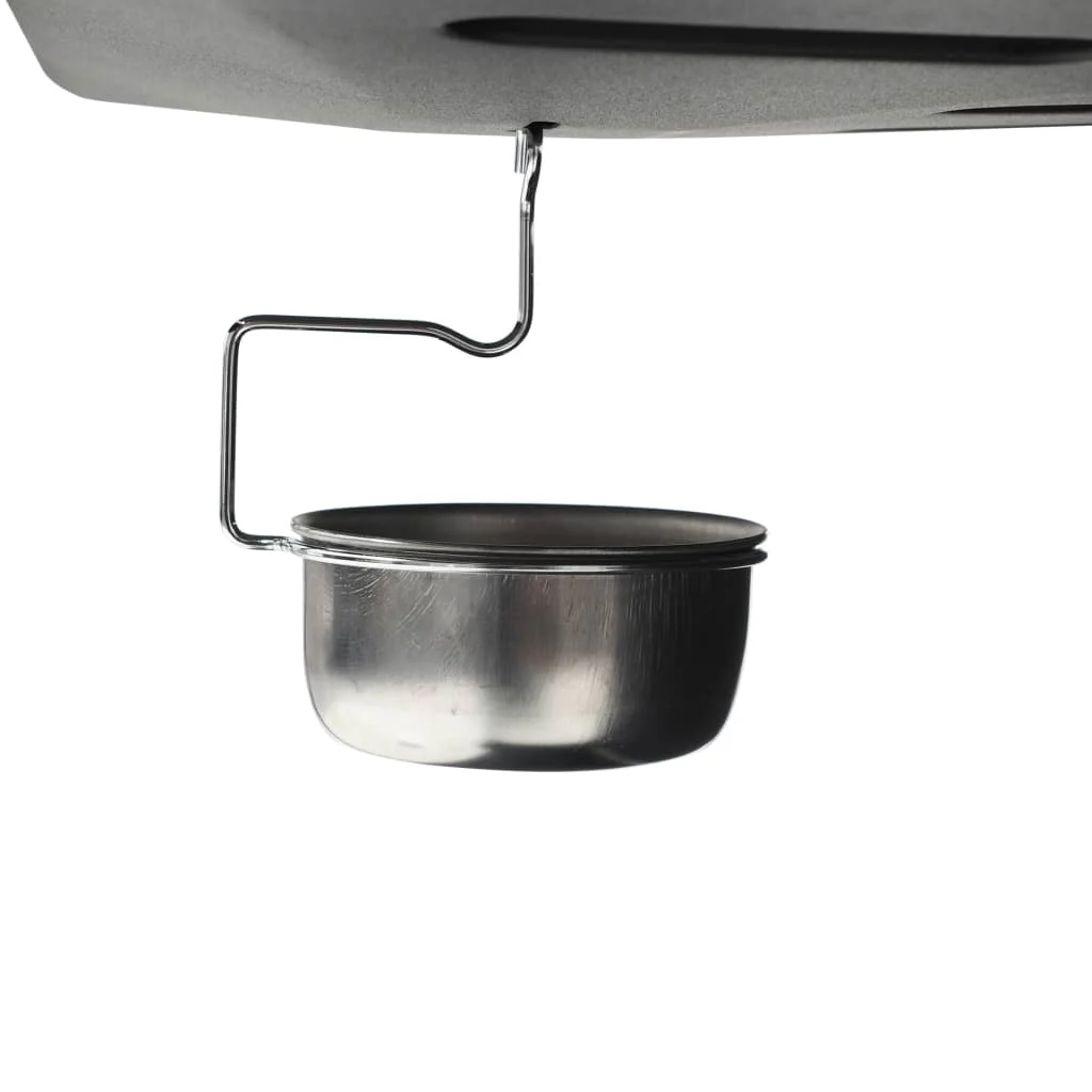 Barbacoa portátil de gas con 6 zonas de cocción negra de acero V3794