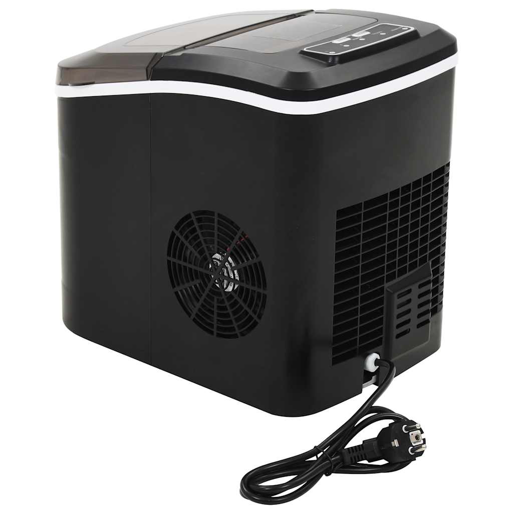 Máquina para hacer cubitos de hielo 2,4 l 15 kg / 24 h negro v6397