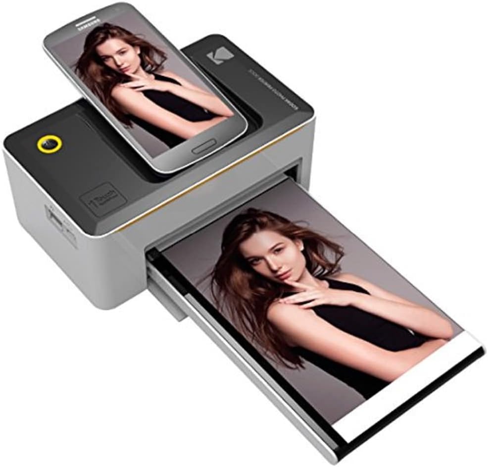 Kodak Photo Printer Dock with Wi-Fi PD-450 Advanced Patented Dye Sublimation Printing Technology Android Compatible - Includes iOS Adapter