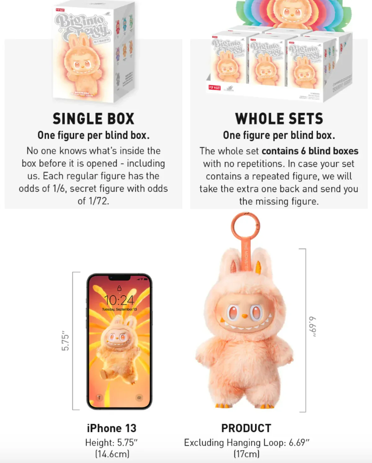 Pop Mart Labubu Los monstruos Big into Energy Series