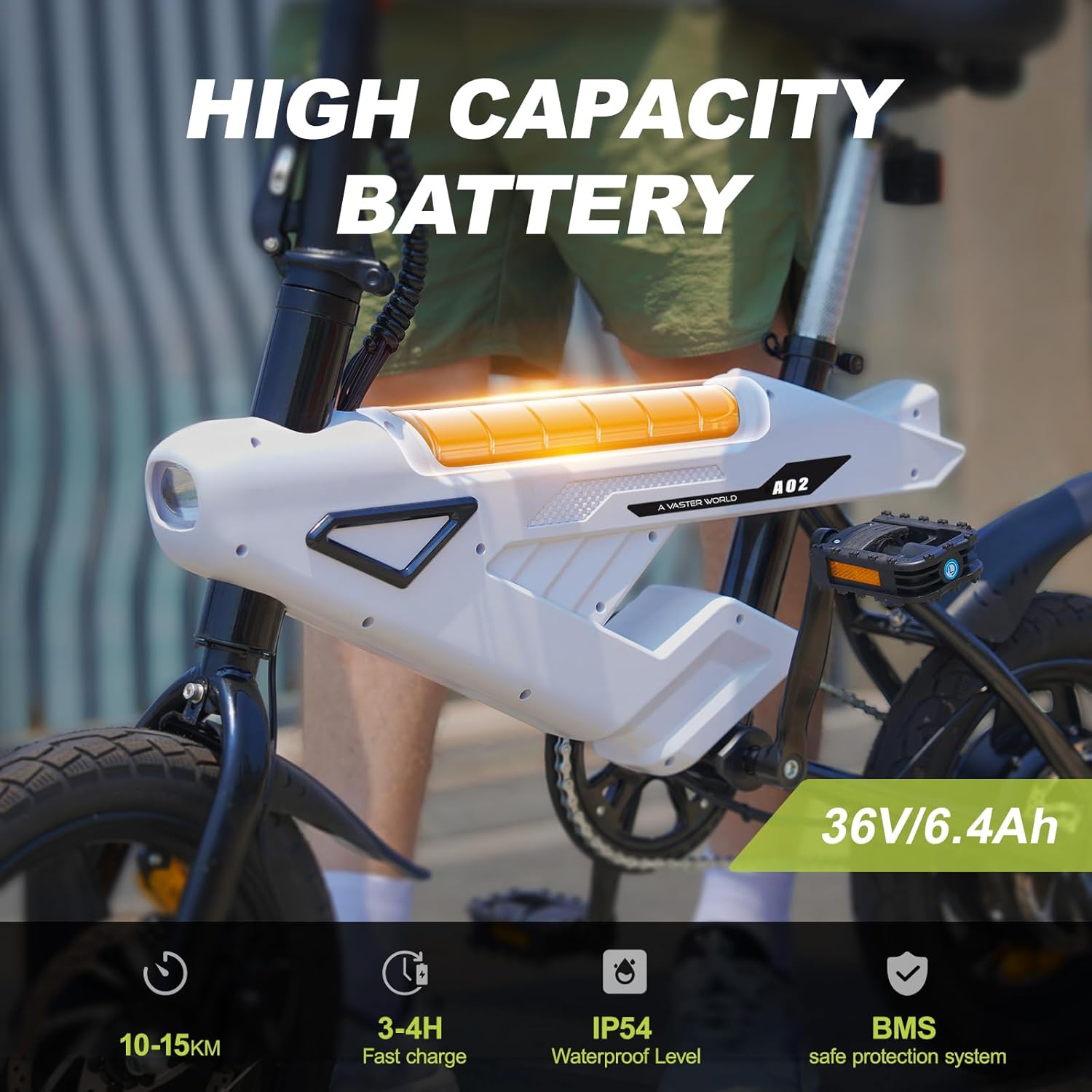 Bicicleta eléctrica plegable de 14