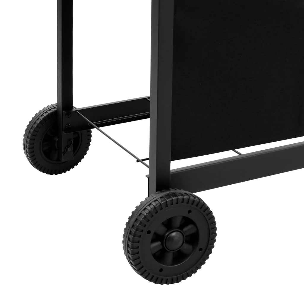 Barbacoa de gas con 4 fogones negra V0202