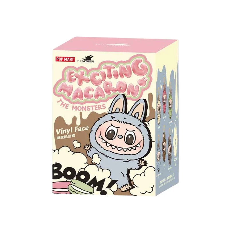 Pop Mart Labubu Los Monstruos Macarons Sabrosos Vinilo Cara Caja Ciega