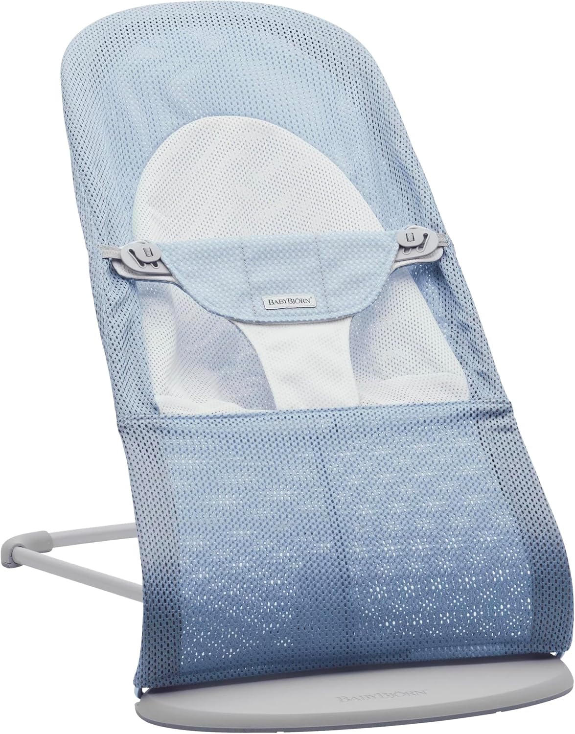 BabyBjörn Hamaca Balance Soft, Tejido/Jersey, Salvia claro/Gris