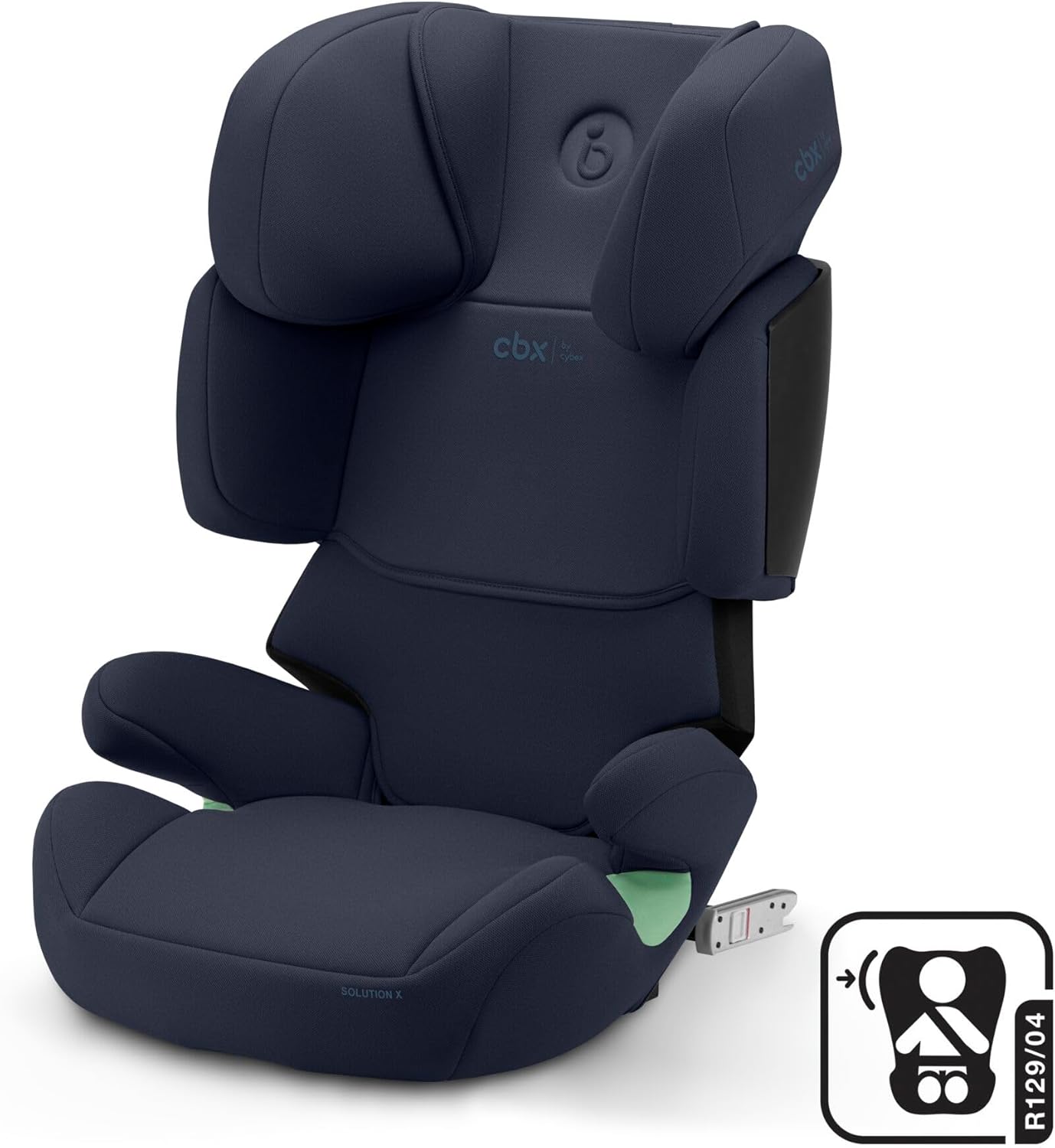 CBX by CYBEX Silla de coche infantil Solution X i-Fix, Para coches con y sin ISOFIX, De 3 a 12 años aprox. (100 - 150 cm), De 15 a 50 kg aprox., Negro (Pure Black)