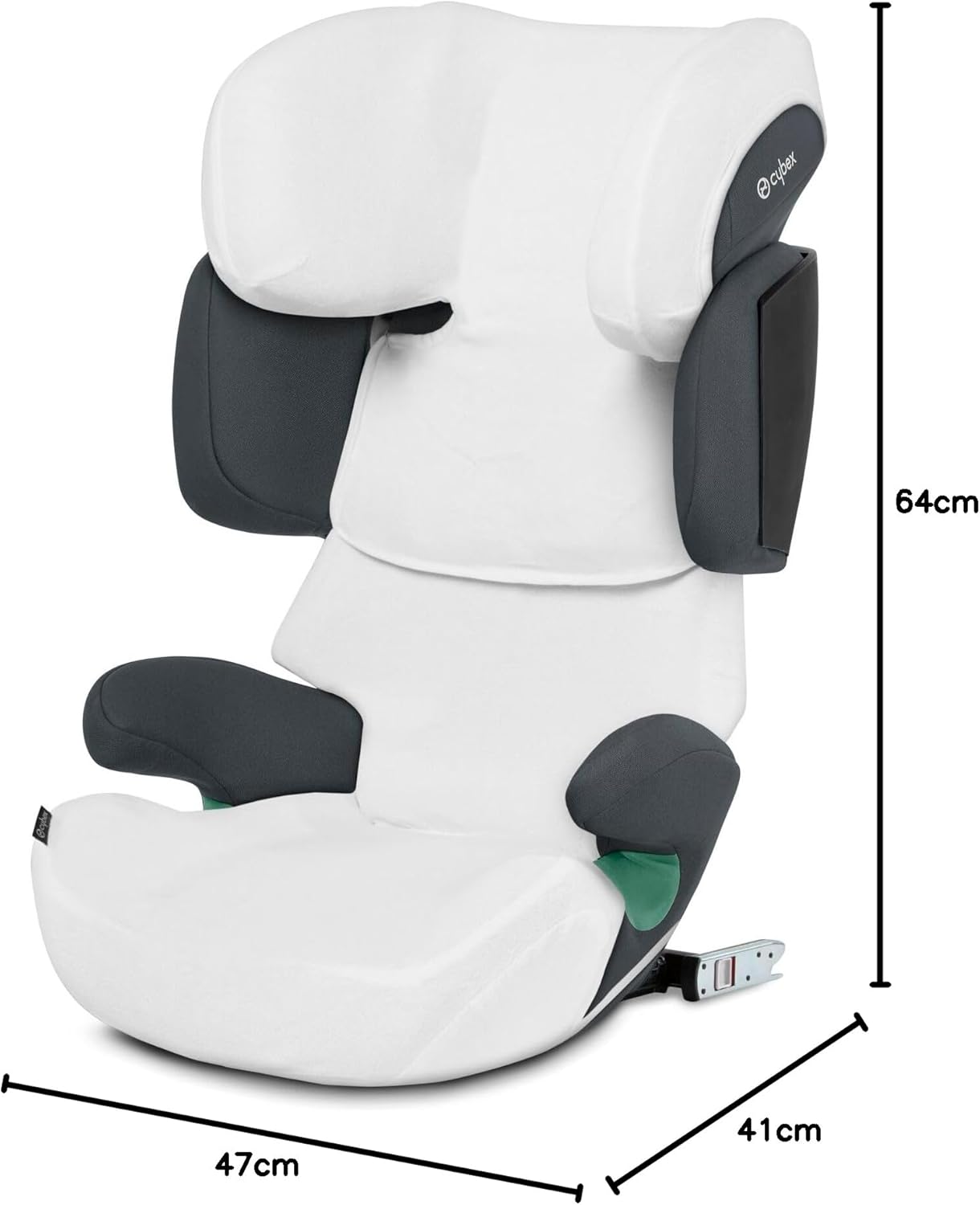 CBX by CYBEX Silla de coche infantil Solution X i-Fix, Para coches con y sin ISOFIX, De 3 a 12 años aprox. (100 - 150 cm), De 15 a 50 kg aprox., Negro (Pure Black)