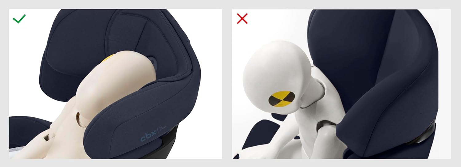 CBX by CYBEX Silla de coche infantil Solution X i-Fix, Para coches con y sin ISOFIX, De 3 a 12 años aprox. (100 - 150 cm), De 15 a 50 kg aprox., Negro (Pure Black)