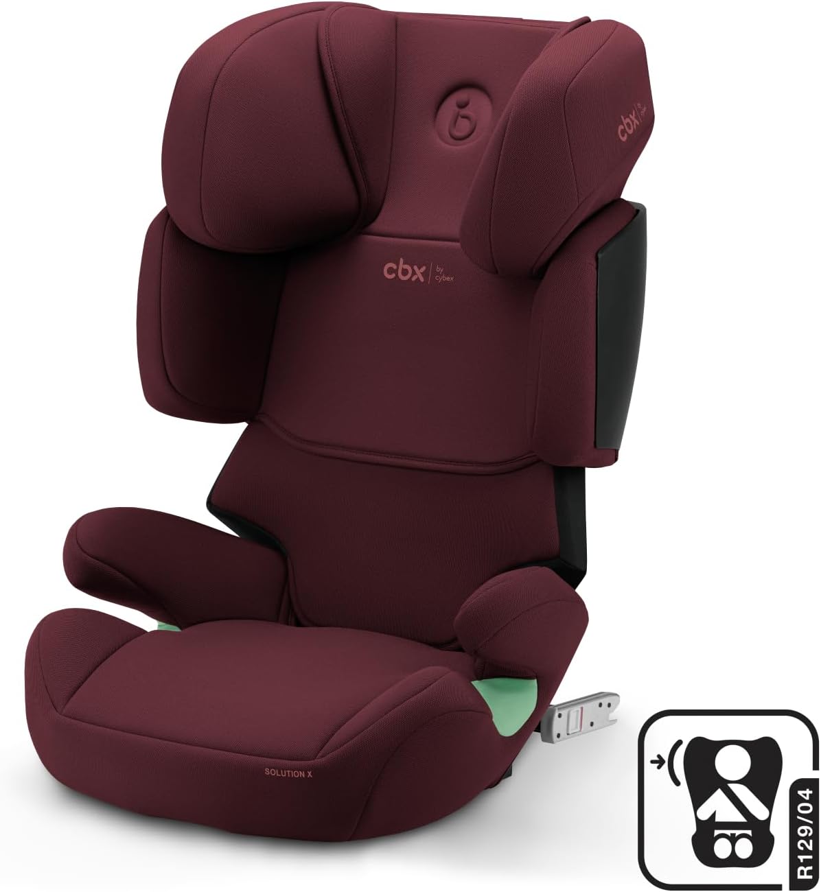 CBX by CYBEX Silla de coche infantil Solution X i-Fix, Para coches con y sin ISOFIX, De 3 a 12 años aprox. (100 - 150 cm), De 15 a 50 kg aprox., Negro (Pure Black)