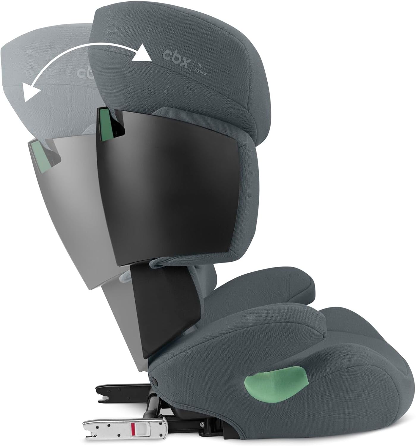CBX by CYBEX Silla de coche infantil Solution X i-Fix, Para coches con y sin ISOFIX, De 3 a 12 años aprox. (100 - 150 cm), De 15 a 50 kg aprox., Negro (Pure Black)