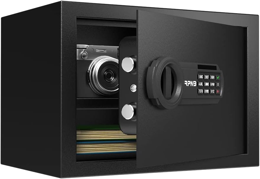RPNB Luxury Safe and Lock, Safe, Digital Keypad Safe, Good Preservation for Home, Hotel and Office, Trade, Jewelry, Guns, Species. 51L