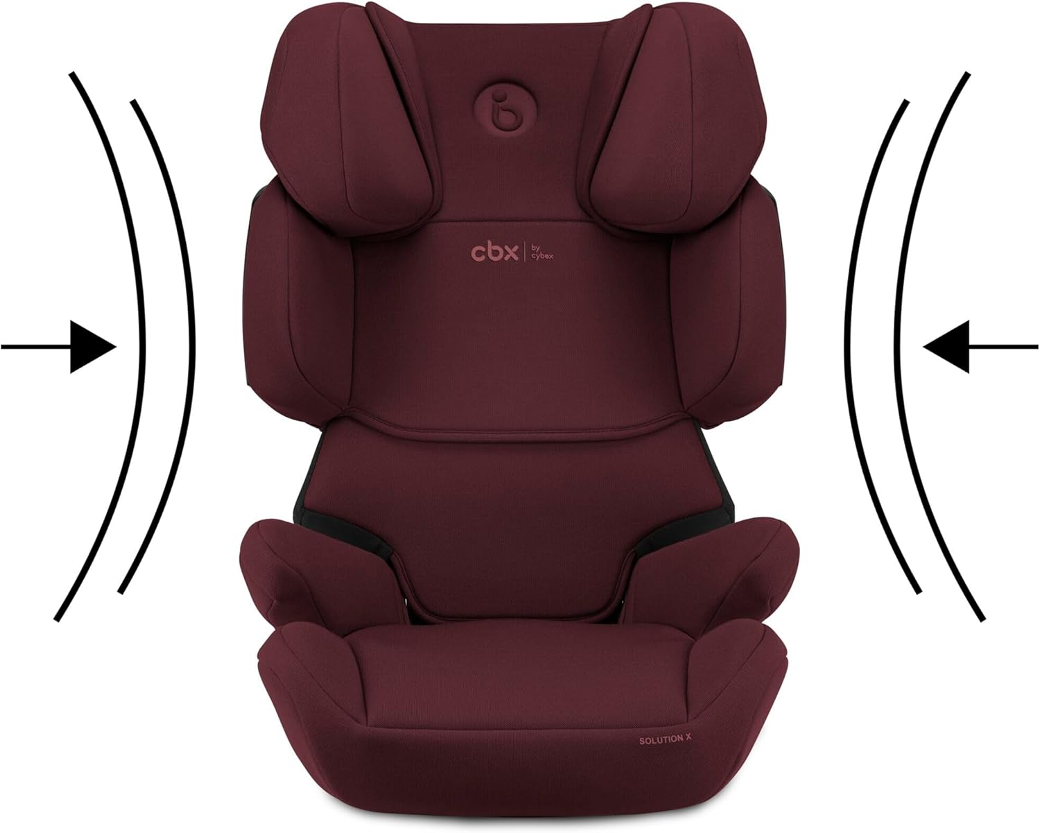 CBX by CYBEX Silla de coche infantil Solution X i-Fix, Para coches con y sin ISOFIX, De 3 a 12 años aprox. (100 - 150 cm), De 15 a 50 kg aprox., Negro (Pure Black)
