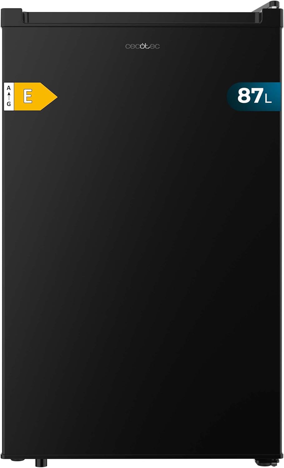 Cecotec Congelador Vertical Sobremesa 87L Bolero CoolMarket TF 87 Black. 83,6 cm de Altura y 50,6 cm de Ancho, Bajo Consumo, Puerta Plana y Reversible, Diseño Compacto, Blanco