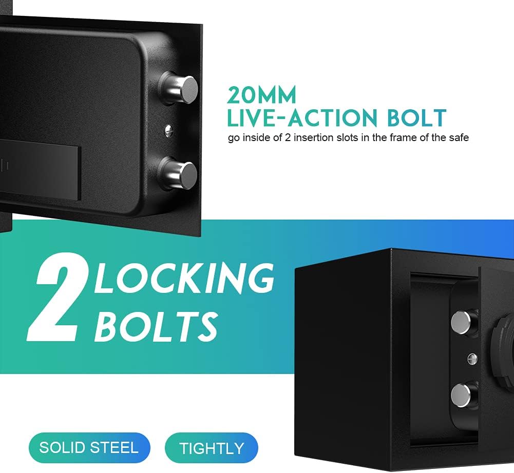 RPNB Luxury Safe and Lock, Safe, Digital Keypad Safe, Good Preservation for Home, Hotel and Office, Trade, Jewelry, Guns, Species. 51L