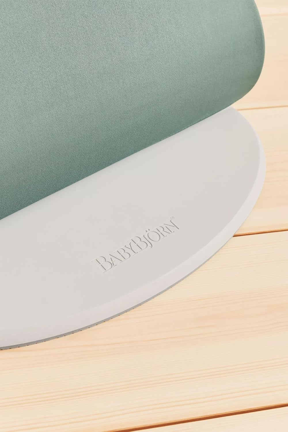 BabyBjörn Hamaca Balance Soft, Tejido/Jersey, Salvia claro/Gris