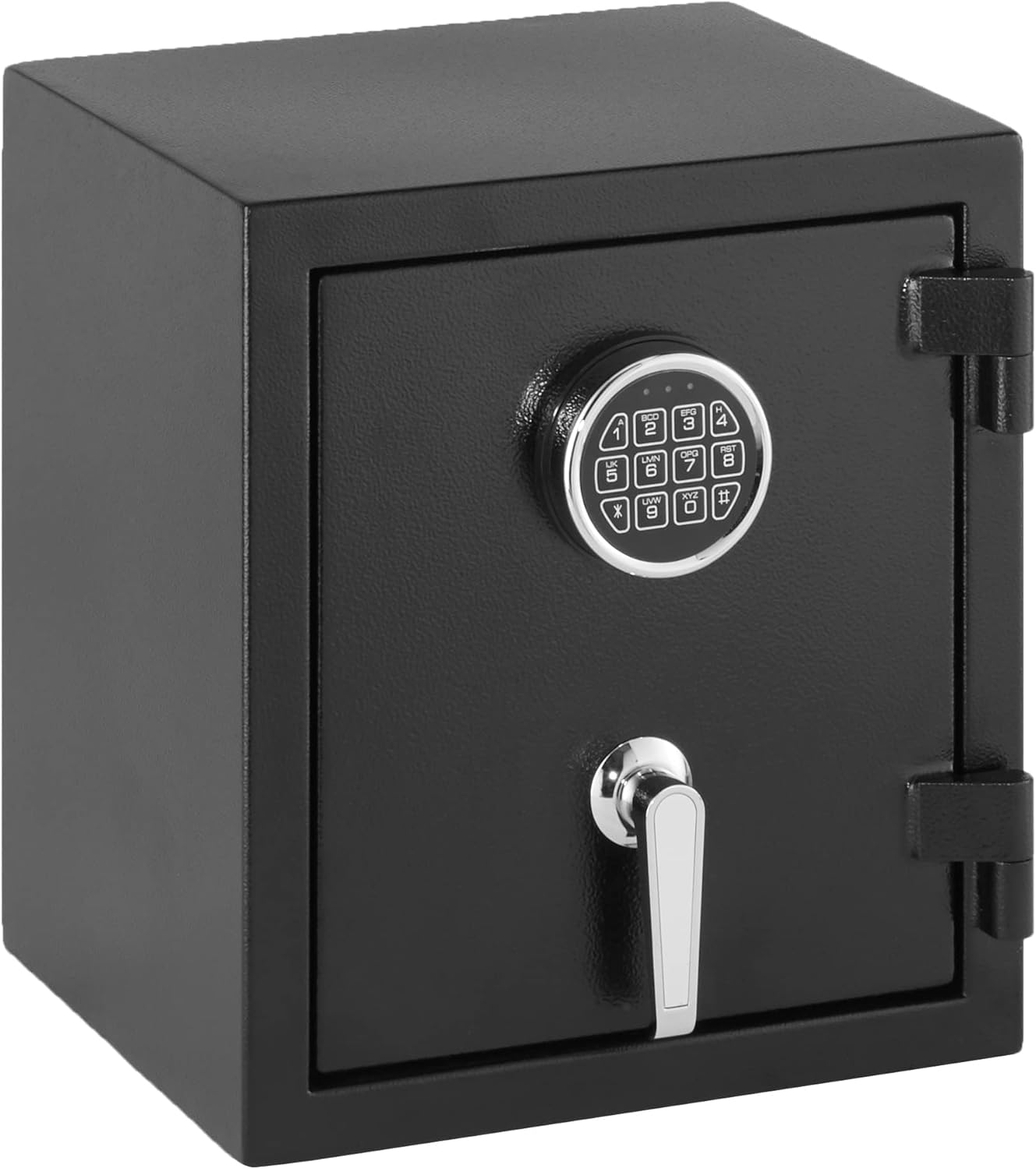 Amazon Basics Fireproof Safe with Programmable Electronic Keypad, 60 L, Black, 43 x 35 x 66 cm (W x D x H)