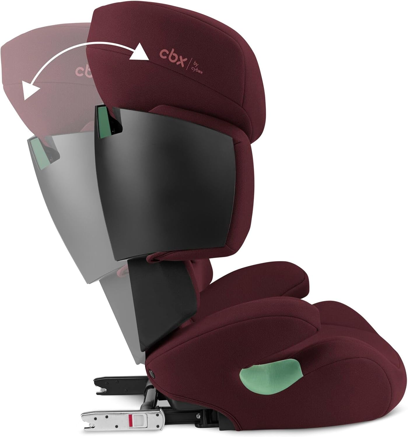 CBX by CYBEX Silla de coche infantil Solution X i-Fix, Para coches con y sin ISOFIX, De 3 a 12 años aprox. (100 - 150 cm), De 15 a 50 kg aprox., Negro (Pure Black)