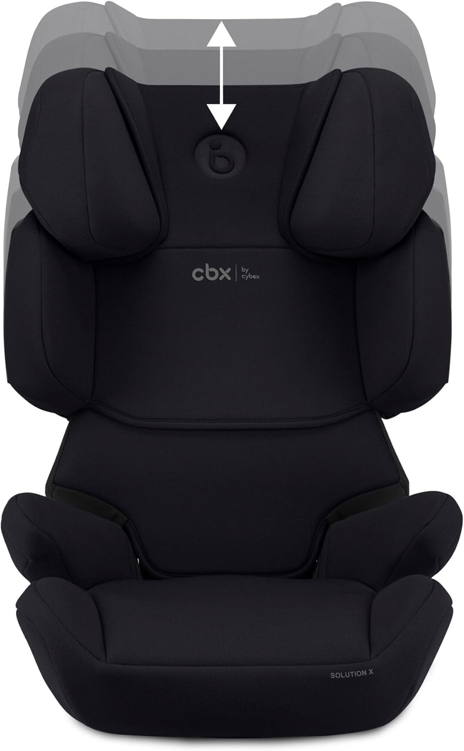 CBX by CYBEX Silla de coche infantil Solution X i-Fix, Para coches con y sin ISOFIX, De 3 a 12 años aprox. (100 - 150 cm), De 15 a 50 kg aprox., Negro (Pure Black)