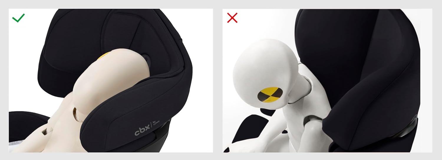 CBX by CYBEX Silla de coche infantil Solution X i-Fix, Para coches con y sin ISOFIX, De 3 a 12 años aprox. (100 - 150 cm), De 15 a 50 kg aprox., Negro (Pure Black)