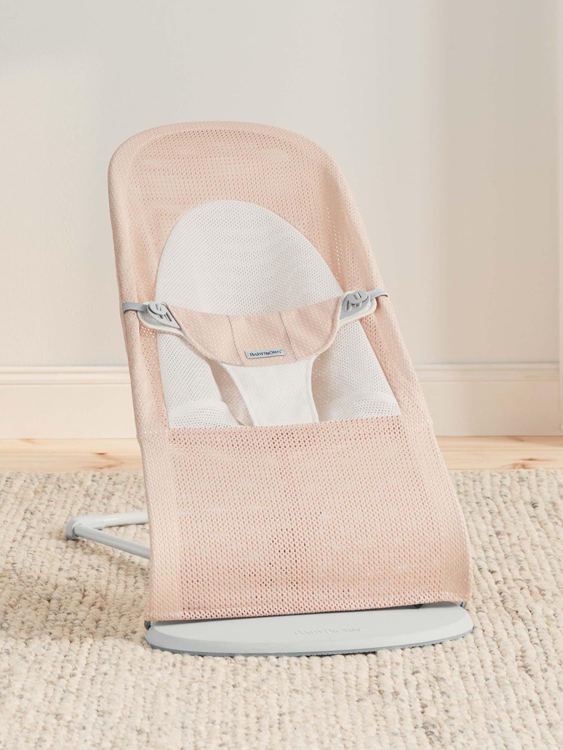 BabyBjörn Hamaca Balance Soft, Tejido/Jersey, Salvia claro/Gris