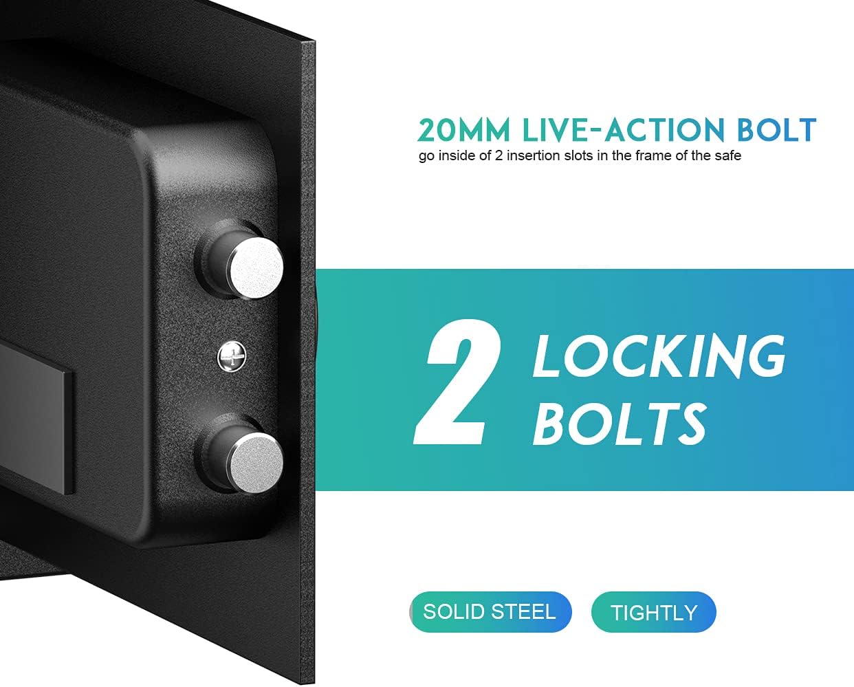 RPNB Luxury Safe and Lock, Safe, Digital Keypad Safe, Good Preservation for Home, Hotel and Office, Trade, Jewelry, Guns, Species. 51L